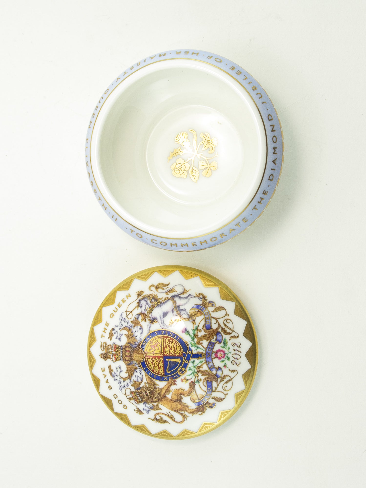 Royal Collection Diamond Jubilee Fine Bone China Trinket Box