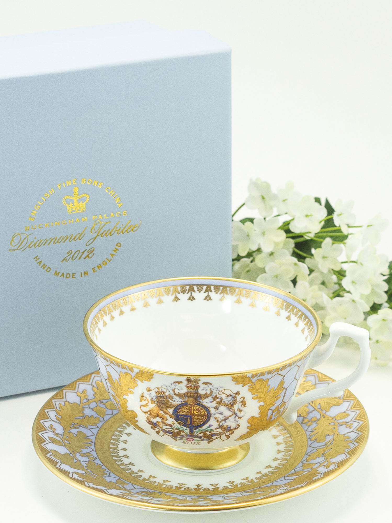 Royal Collection Queen Elizabeth II Diamond Jubilee Cup & Saucer