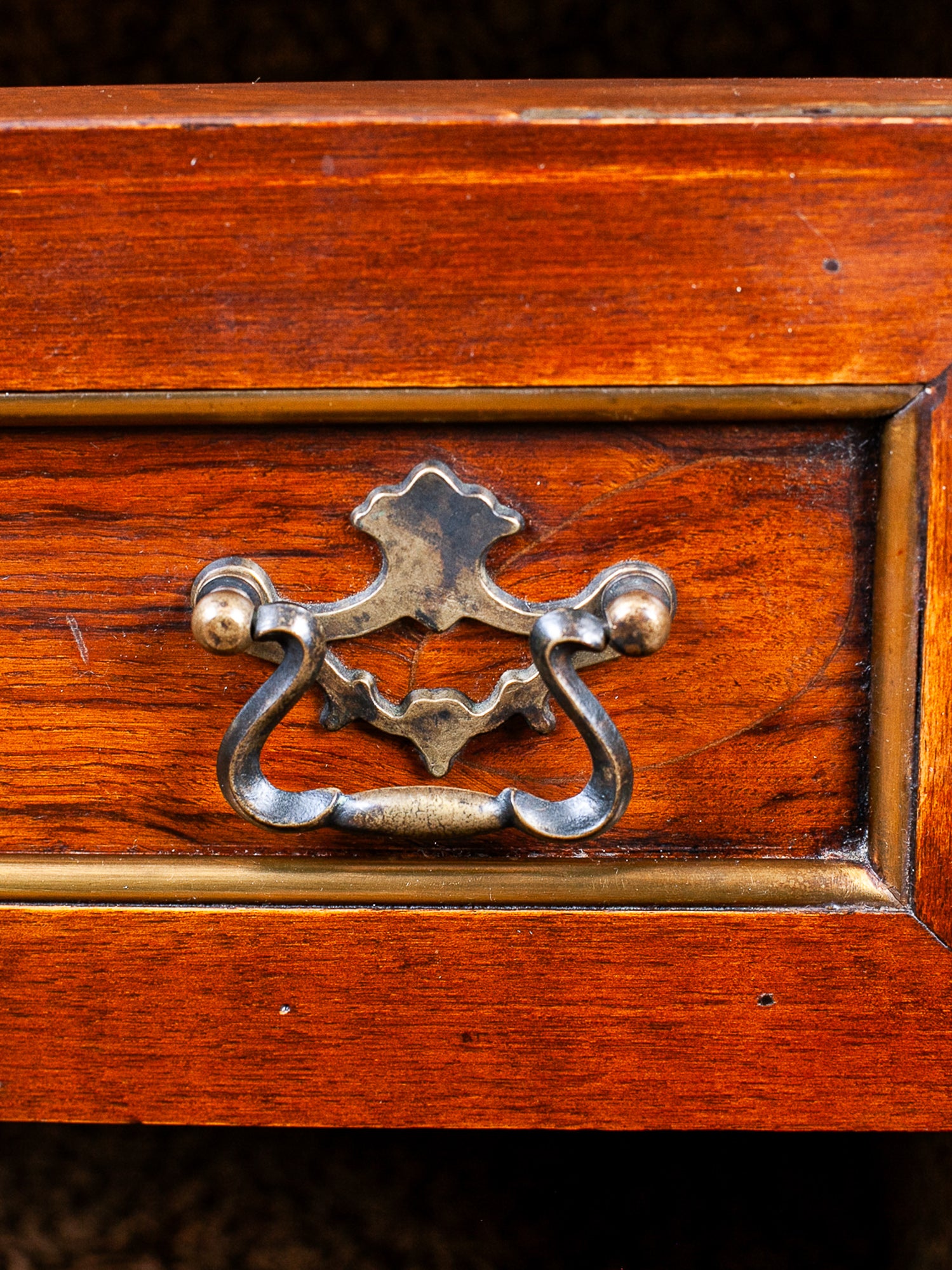 Italian Gentleman's Dresser with Secretary Desk and Mirror