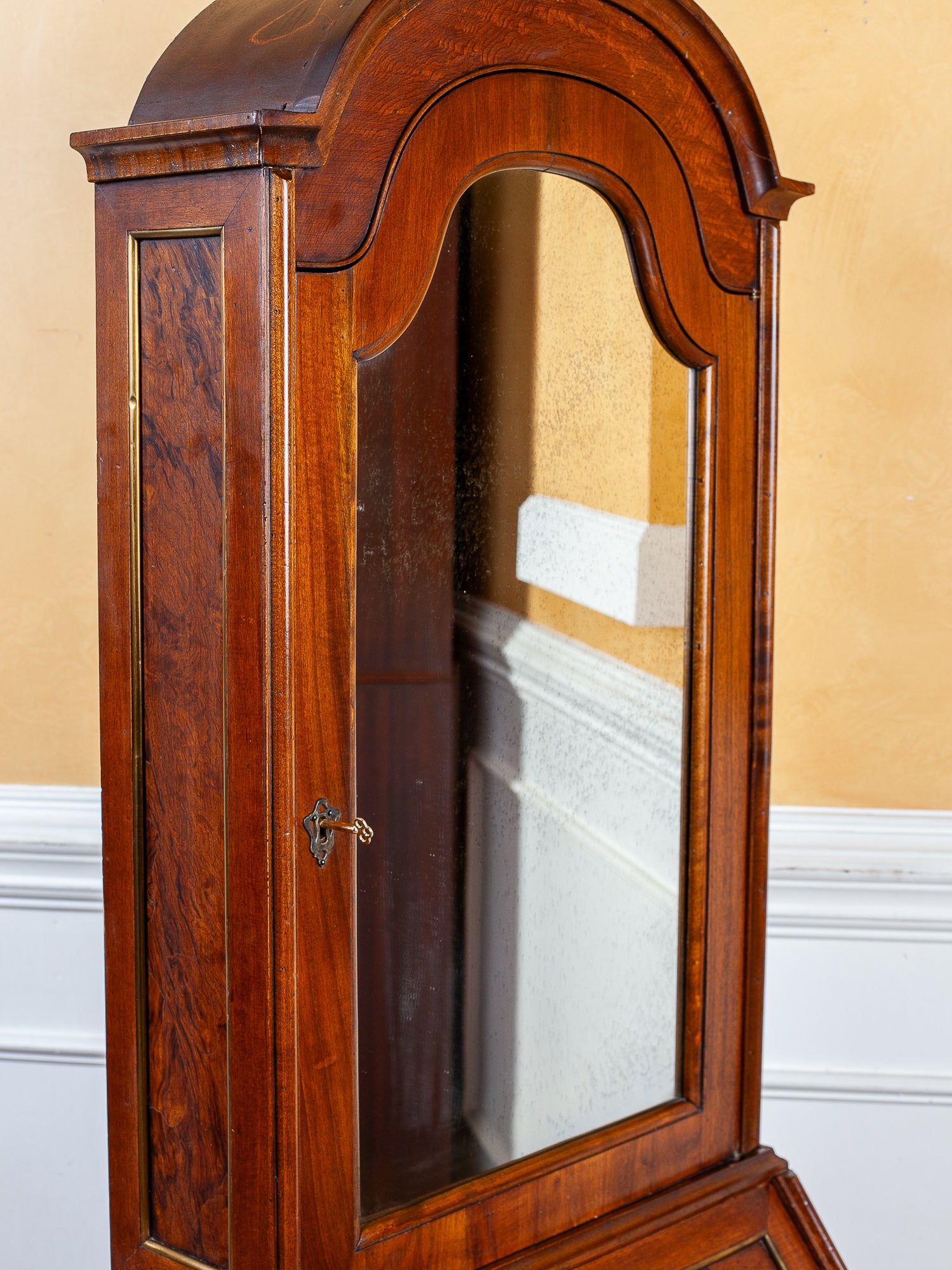 Italian Gentleman's Dresser with Secretary Desk and Mirror