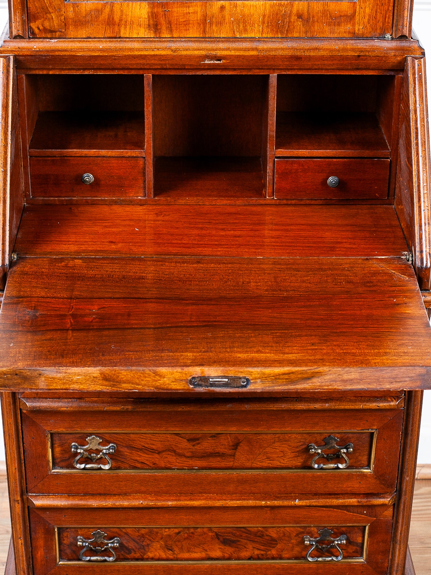 Italian Gentleman's Dresser with Secretary Desk and Mirror