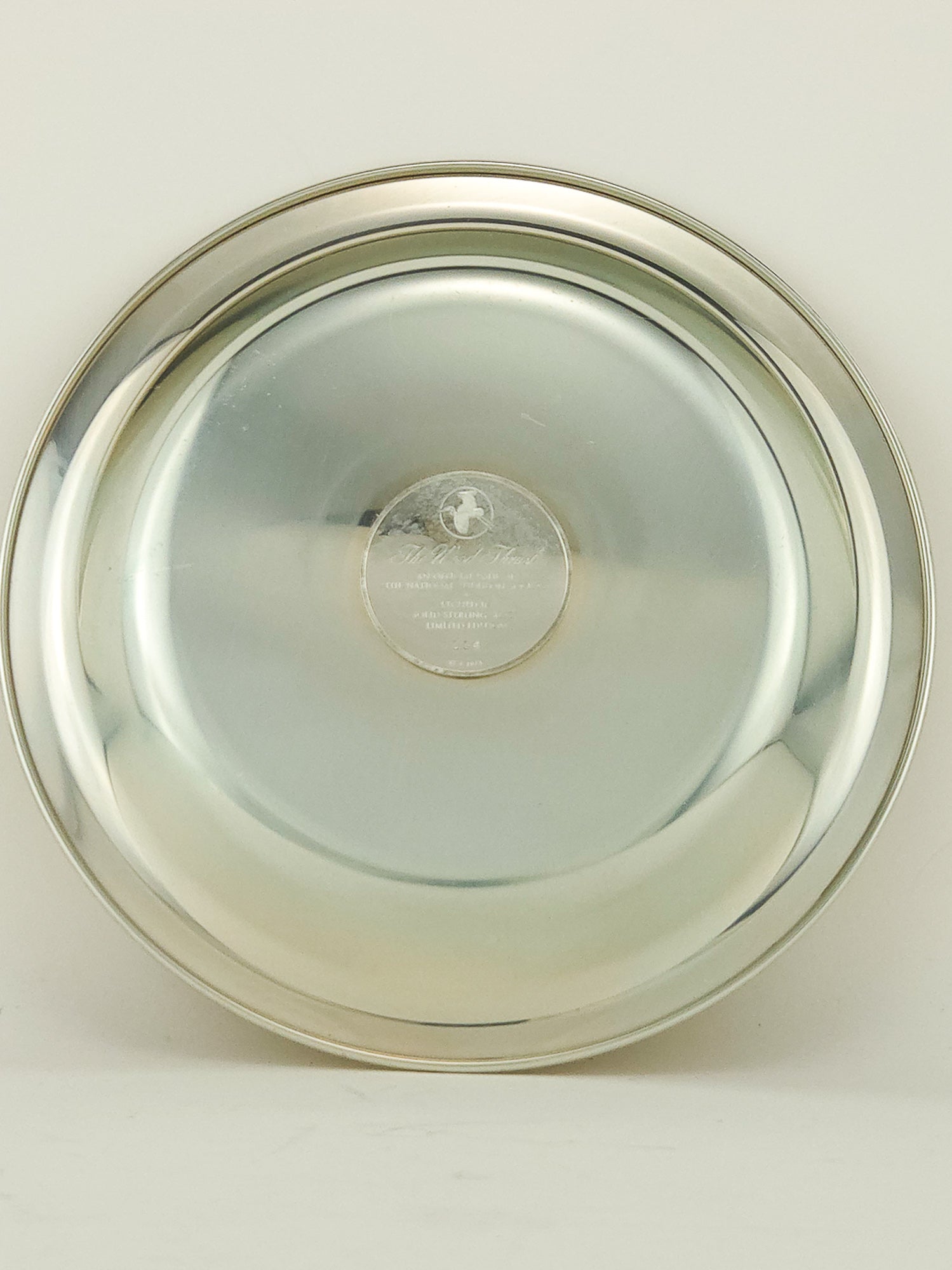 Vintage Franklin Mint National Audubon Society Sterling Silver Plate Limited Edition 1973