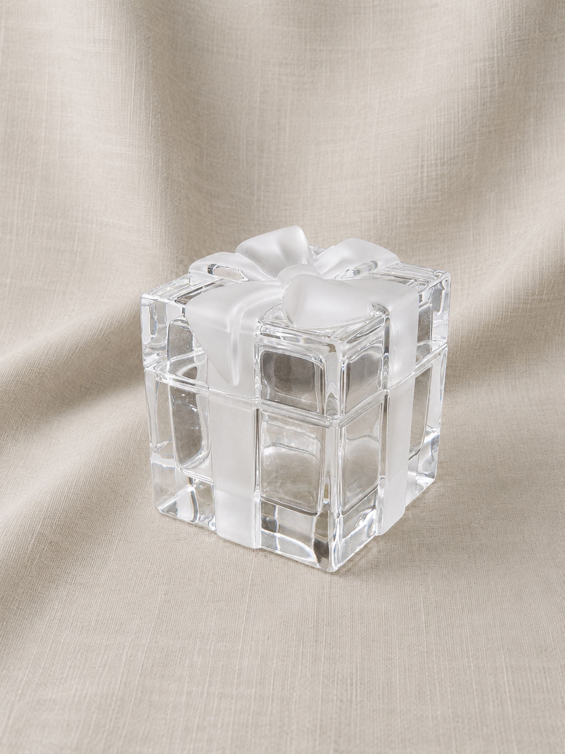 Vintage Tiffany Crystal Gift Design Trinket Box