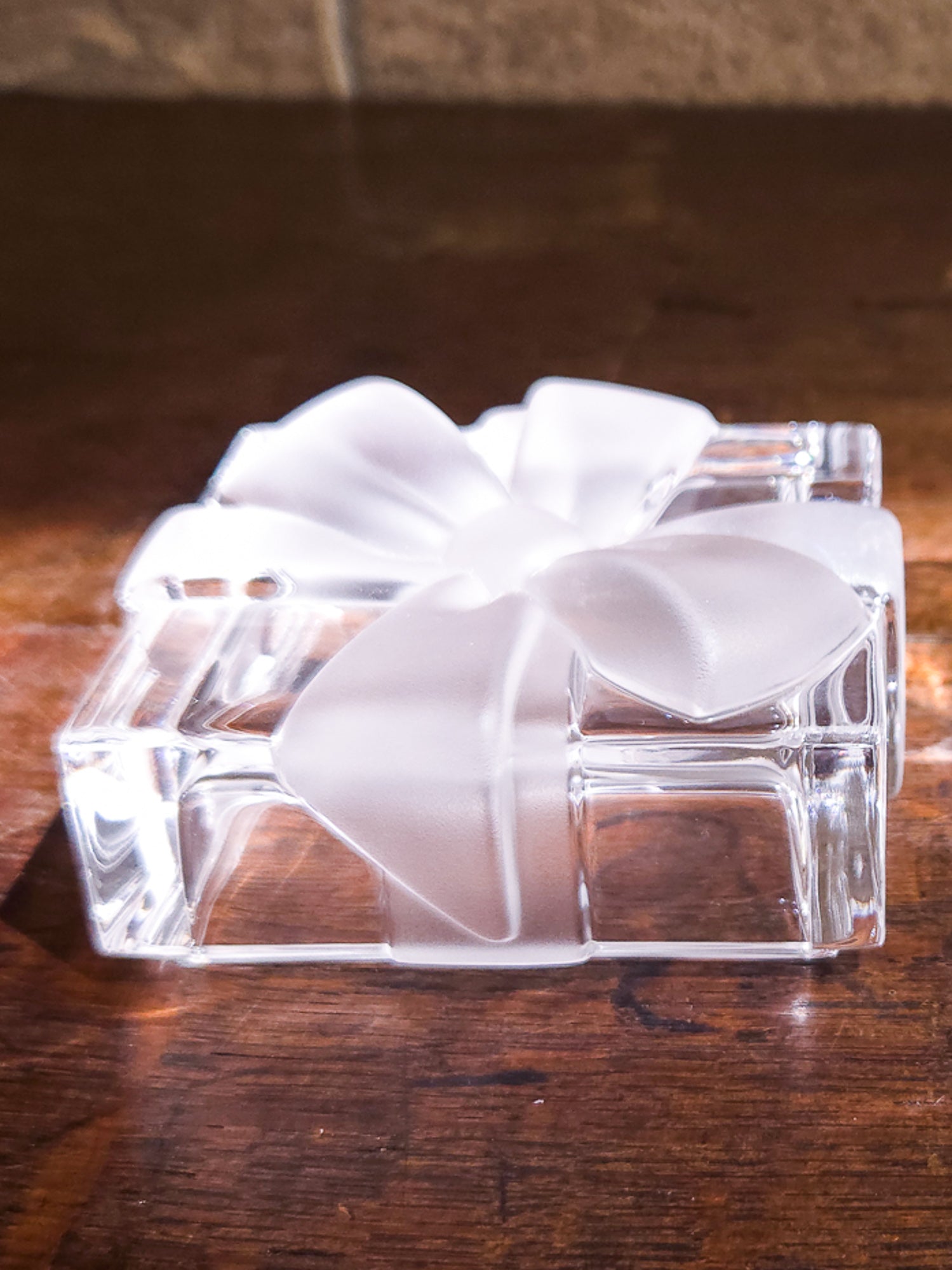 Vintage Tiffany Crystal Gift Design Trinket Box