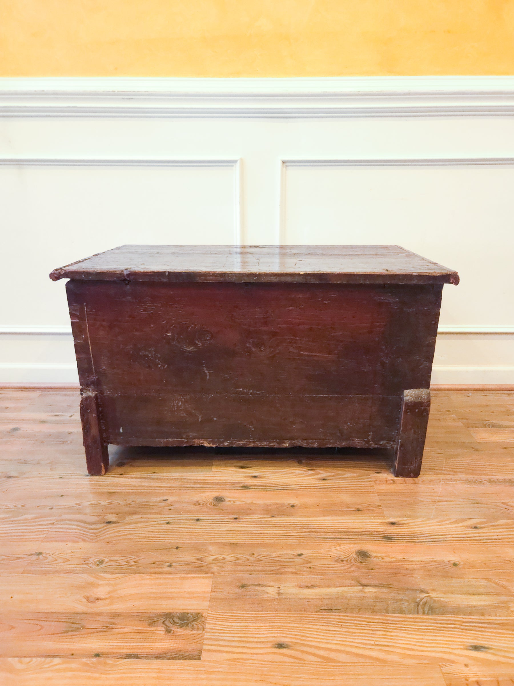 Antique 18th Century Continental Coffer Chest Trunk.