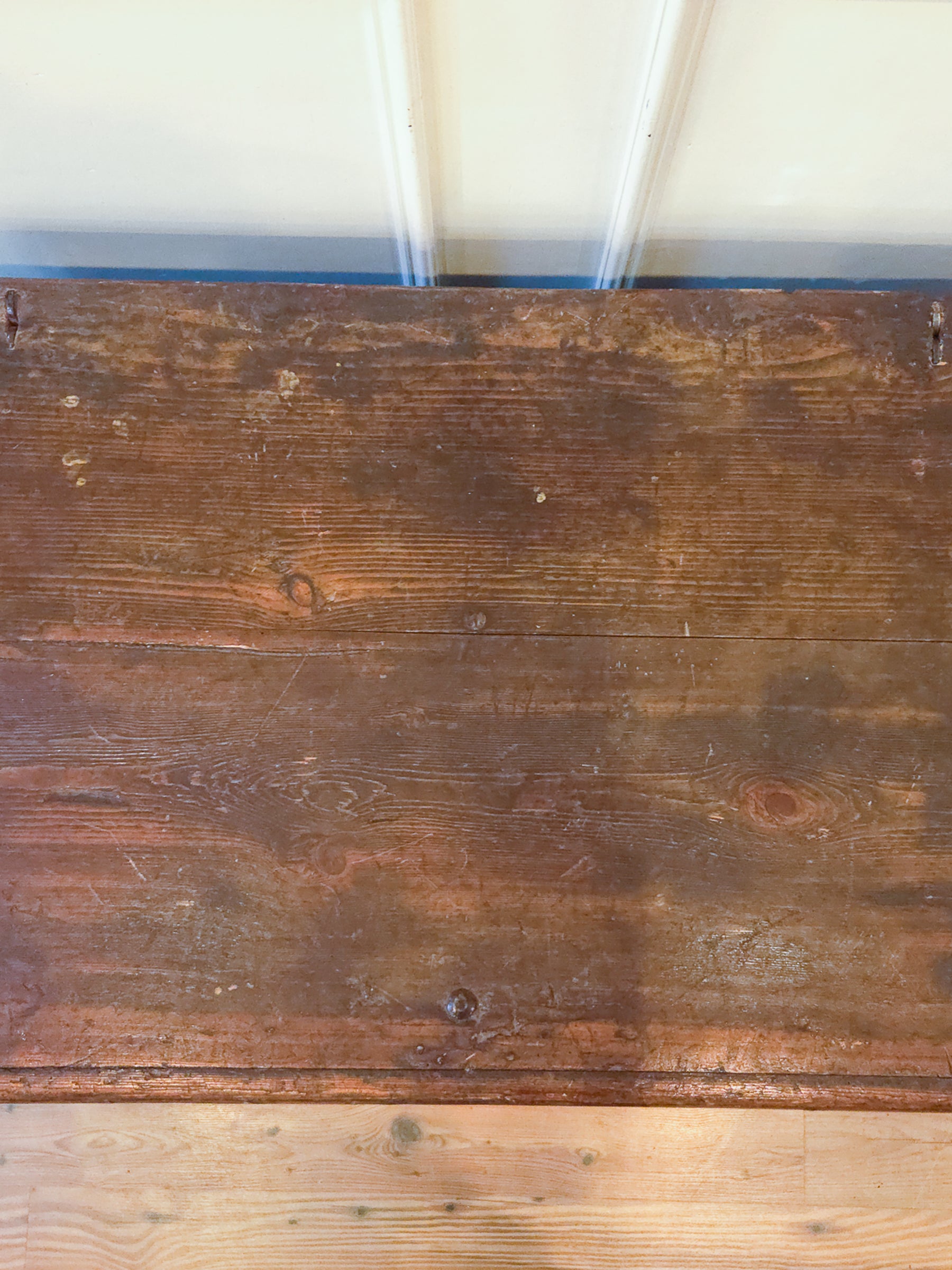 Antique 18th Century Continental Coffer Chest Trunk.