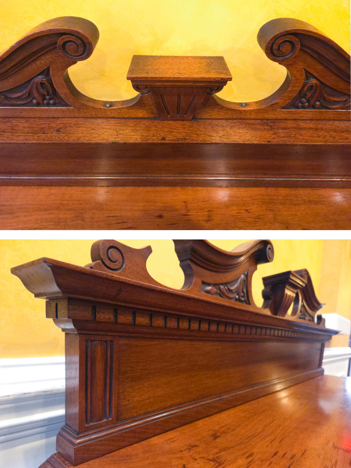 English Victorian Walnut Buffet Server, circa 1880
