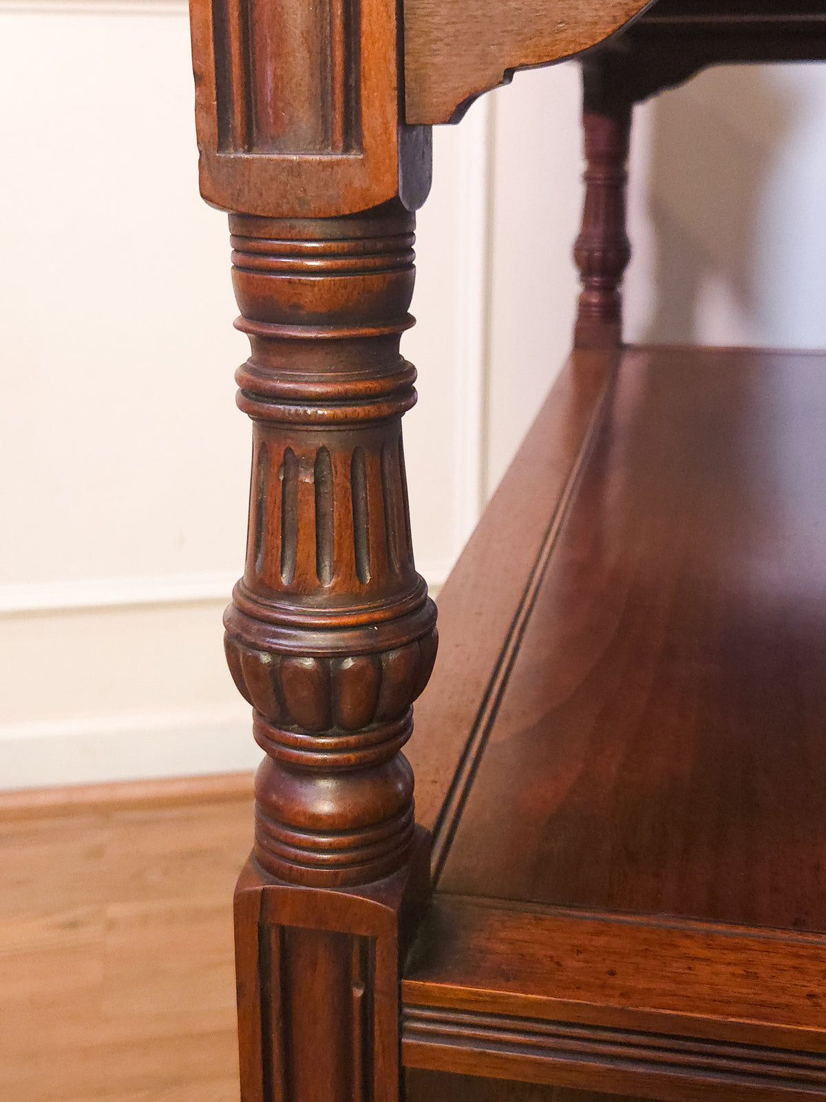 English Victorian Walnut Buffet Server, circa 1880