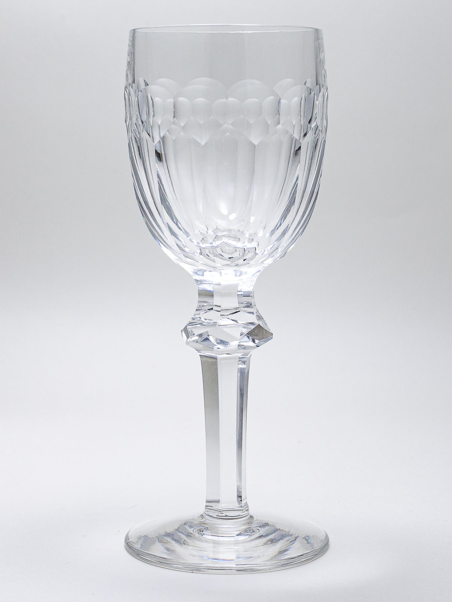 Vintage Waterford Curraghmore Heavy Cut Crystal Wine Glass