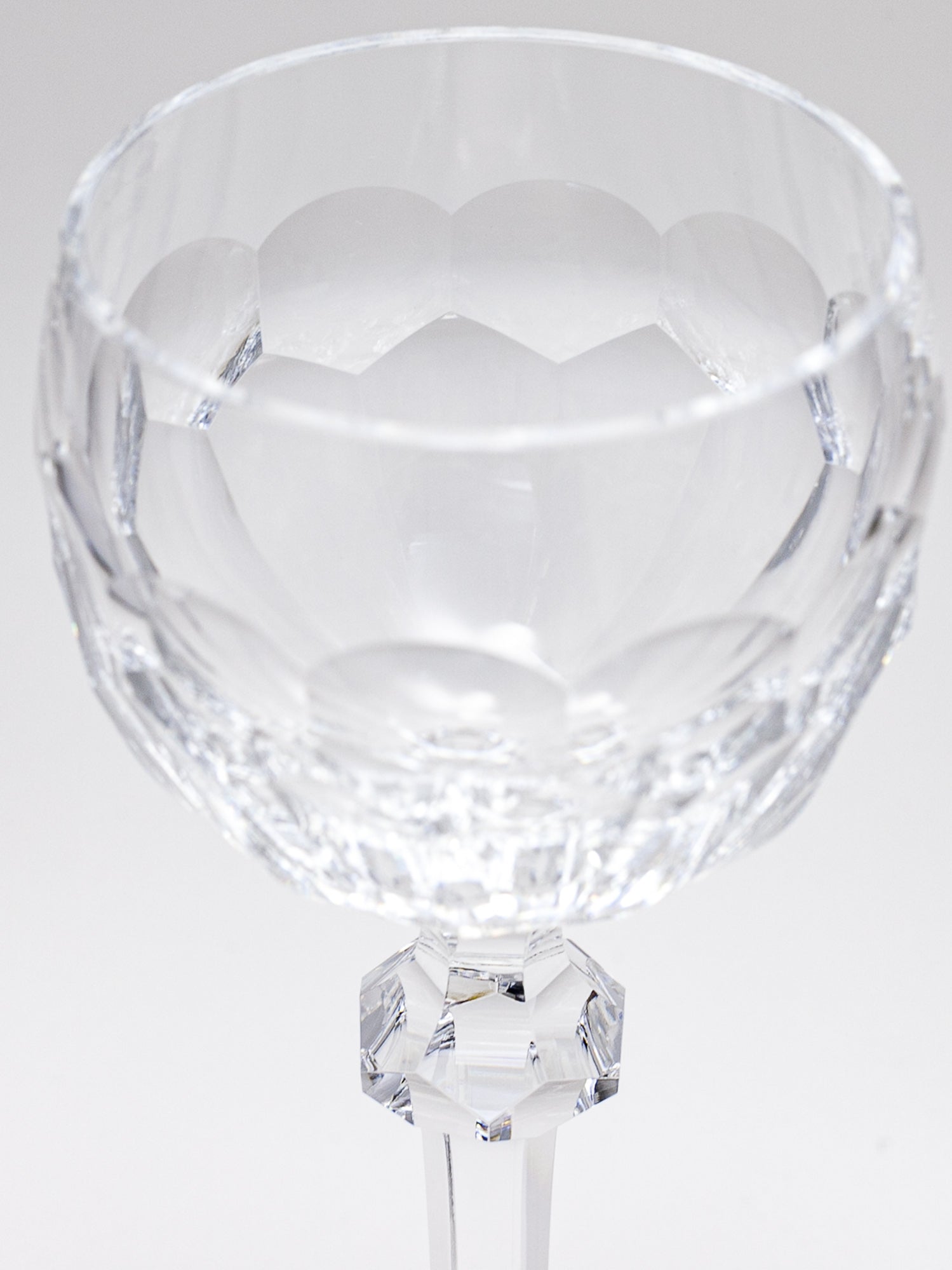 Vintage Waterford Curraghmore Heavy Cut Crystal Wine Glass