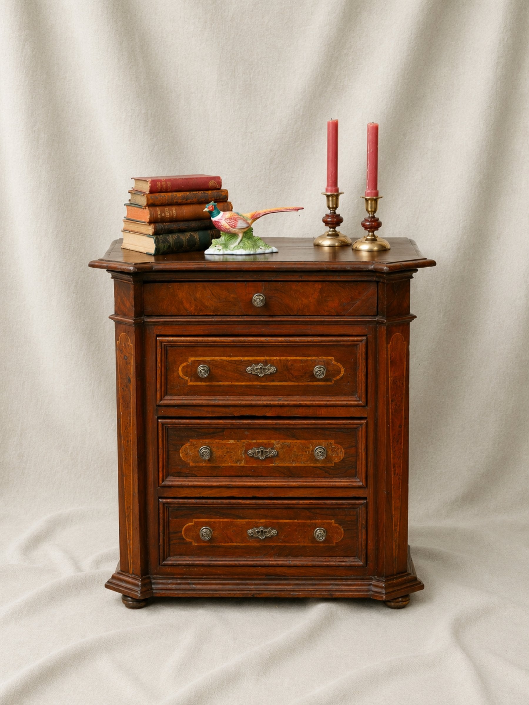 Late 18th Century Georgian Mahogany Small Chest of Drawers Nightstand