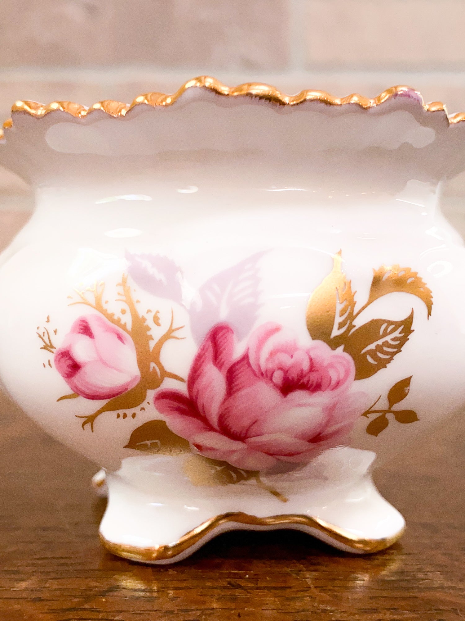 Aynsley Bone China Sugar Bowl & Creamer Set, Circa 1940s