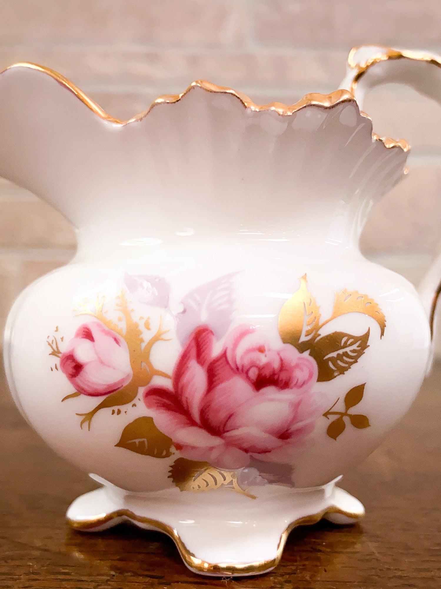 Aynsley Bone China Sugar Bowl & Creamer Set, Circa 1940s