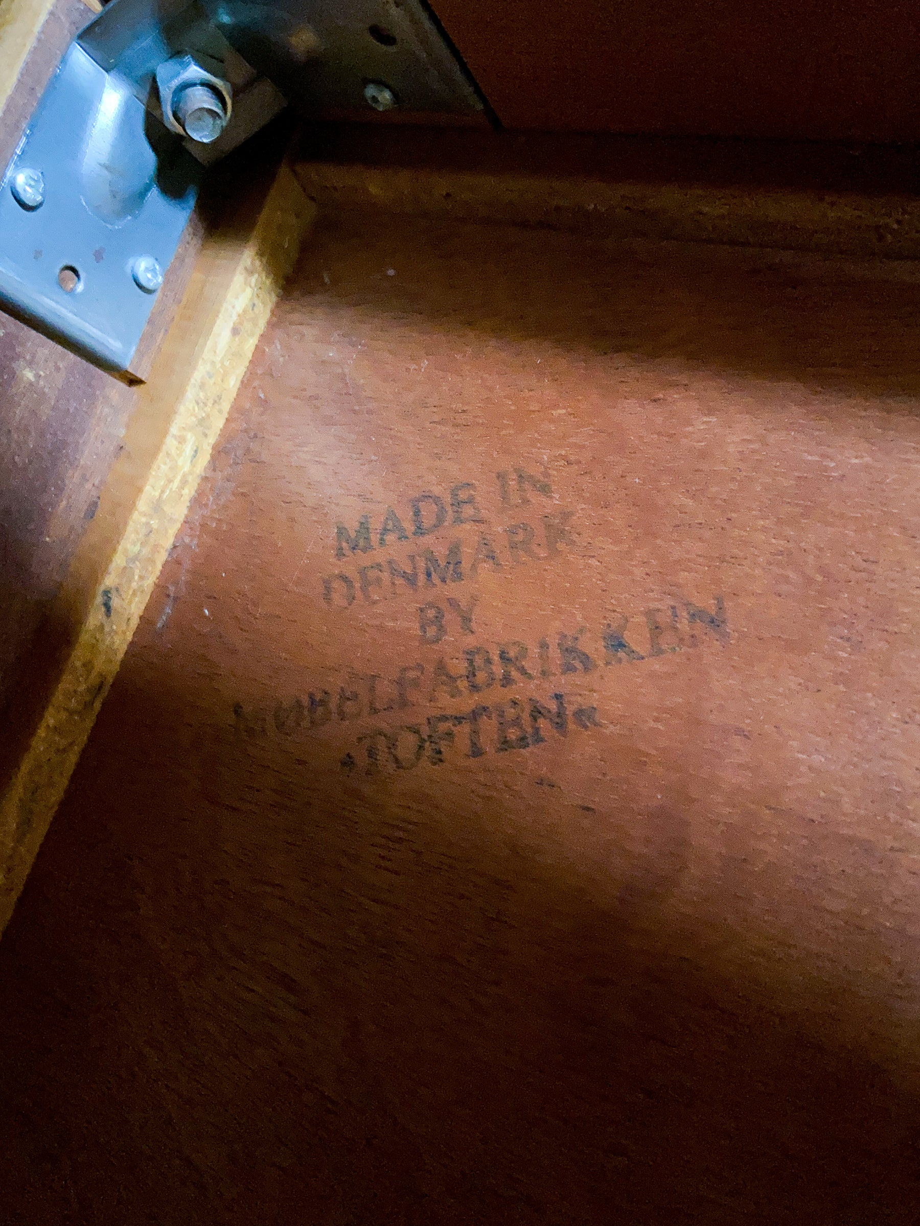Mid Century Danish Teak Side Table, Mobelfabrikken Toften.