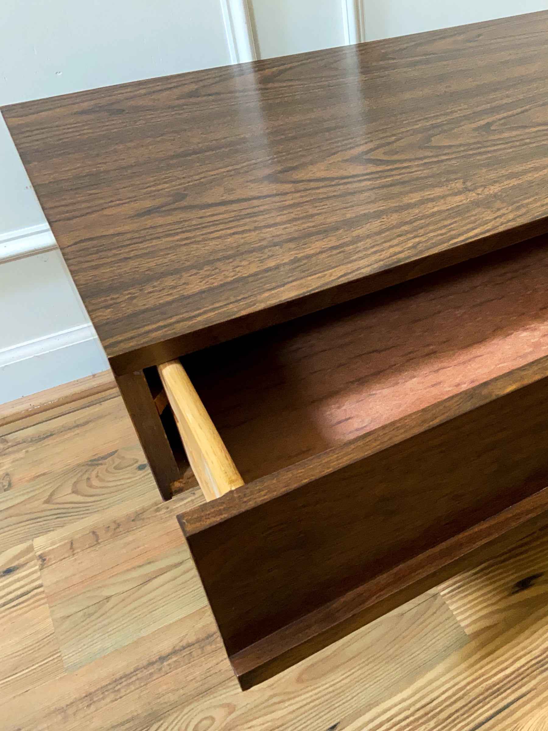 Mid-Century Modern Walnut Nightstand by Mel Smilow for Smilow-Thielle
