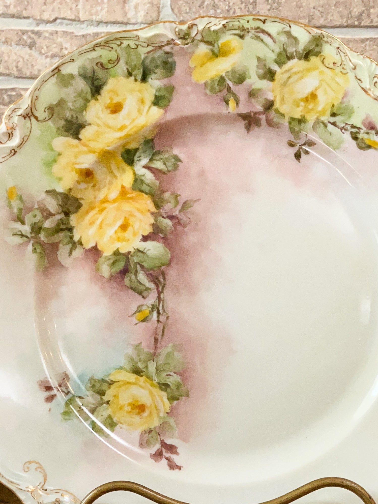 Emma L. Beguhn Hand-Painted German Porcelain Plate