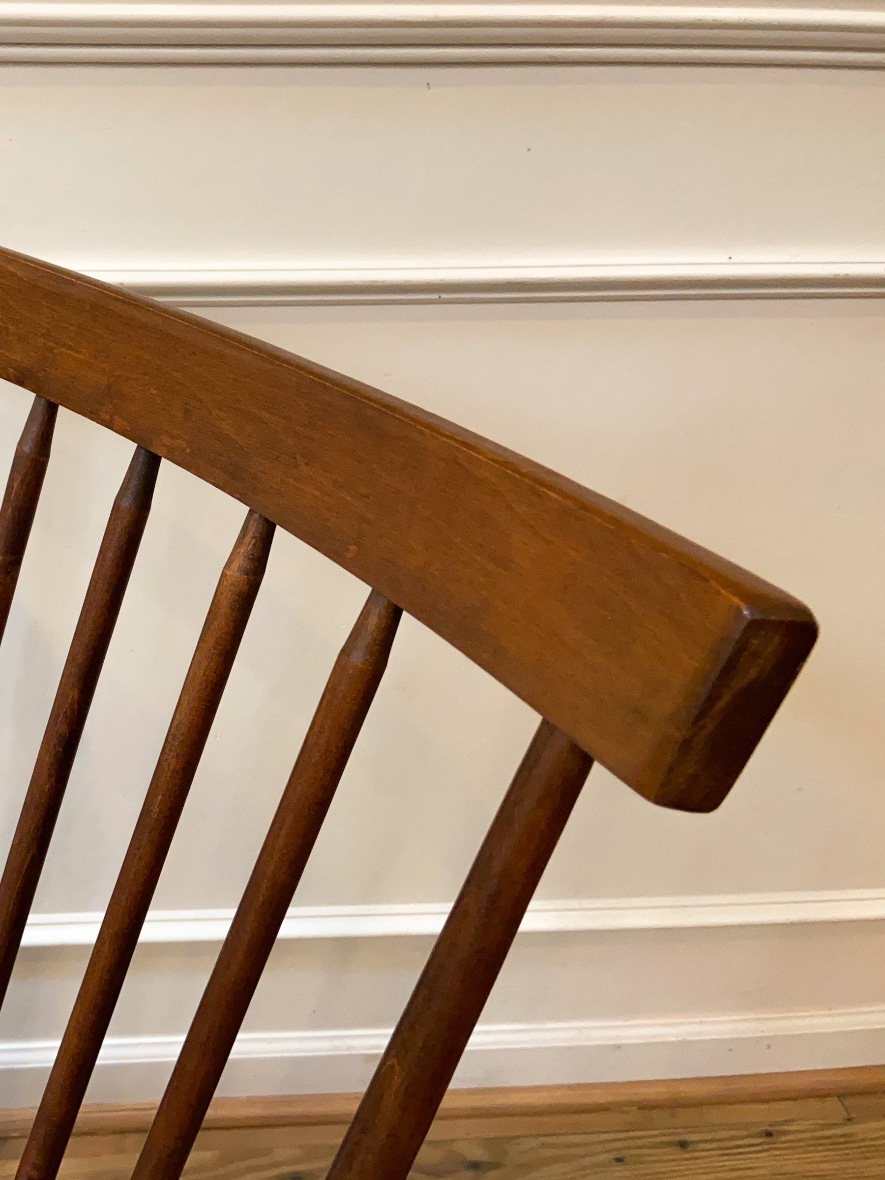 Original Mel Smilow Solid Walnut Rocking Chair for Smilow-Thielle, Circa 1960s