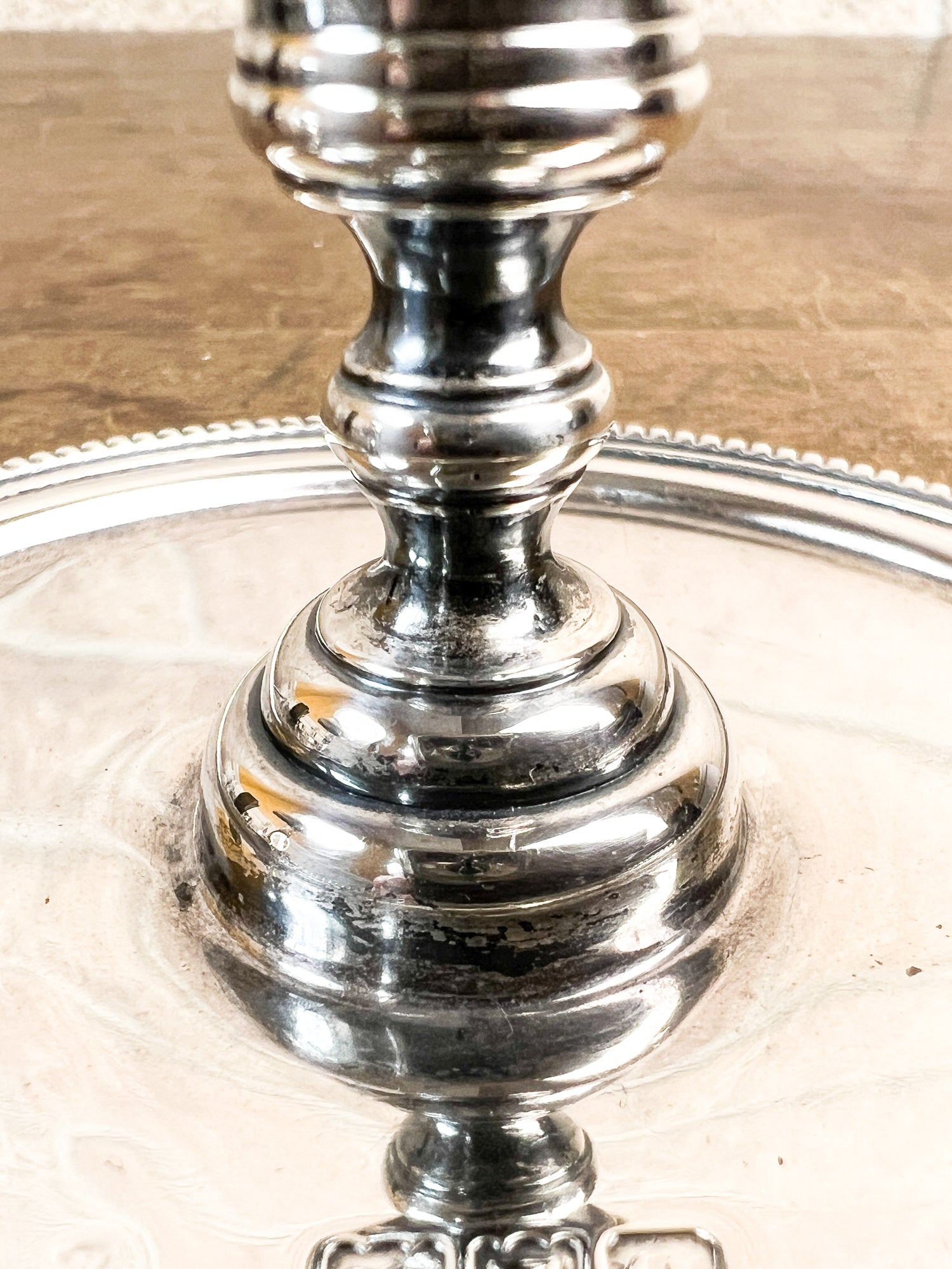 Rare 19th Century Victorian Sterling Silver Small Taperstick Chamberstick, London, England 1898