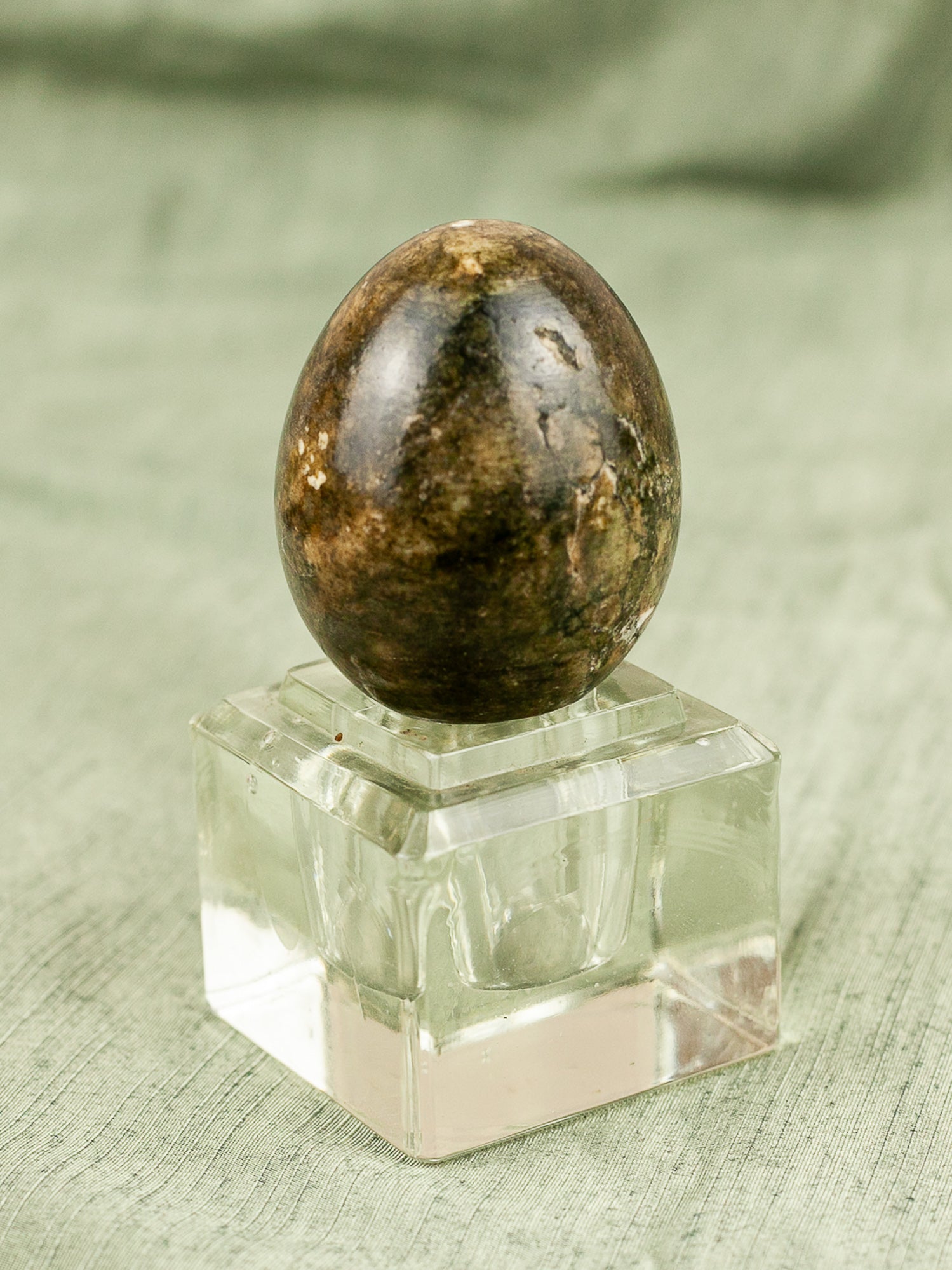 Vintage Mid Century Italian Alabaster Carved Eggs with Marble Finish, Set of 10.