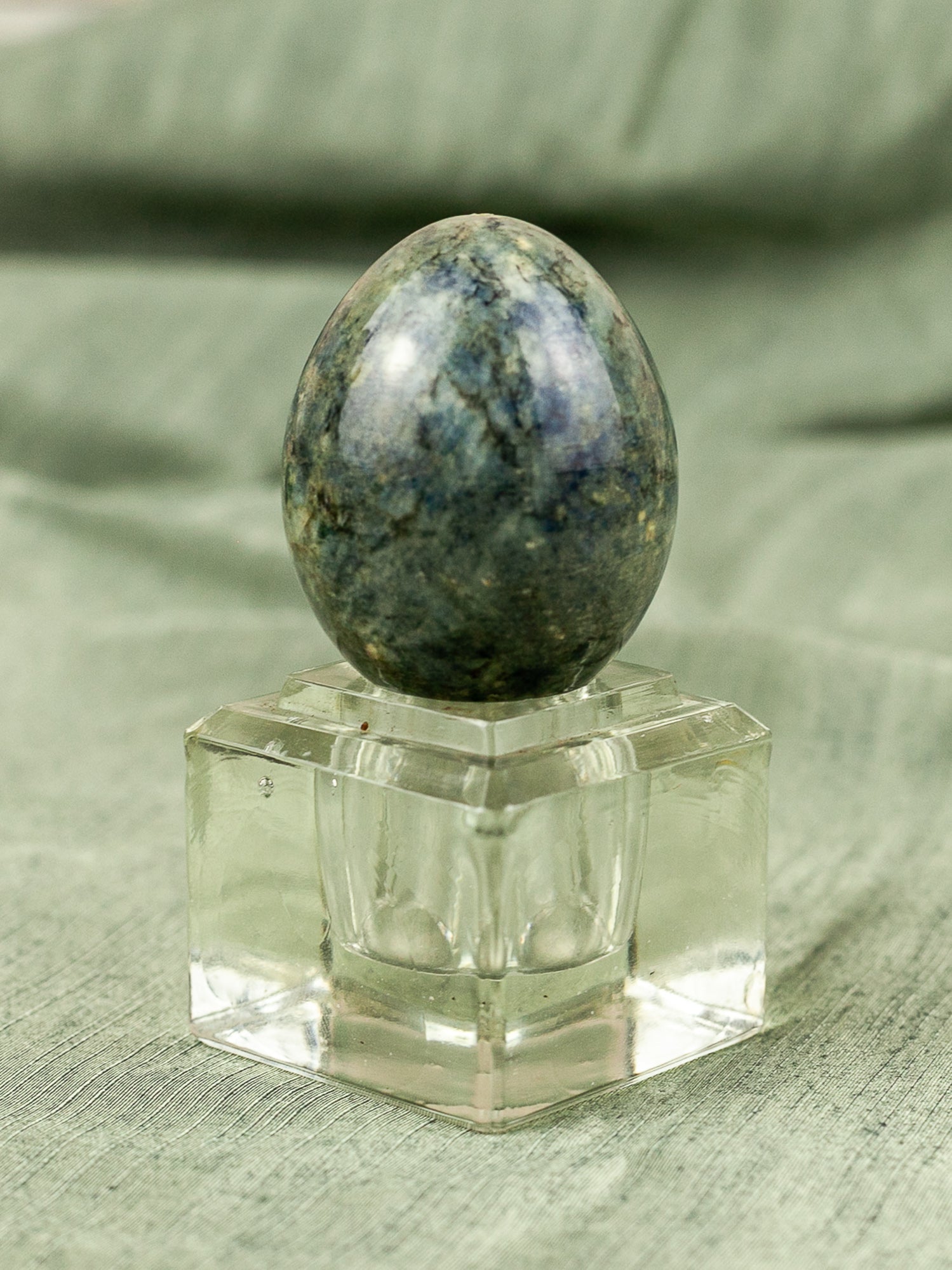 Vintage Mid Century Italian Alabaster Carved Eggs with Marble Finish, Set of 10.