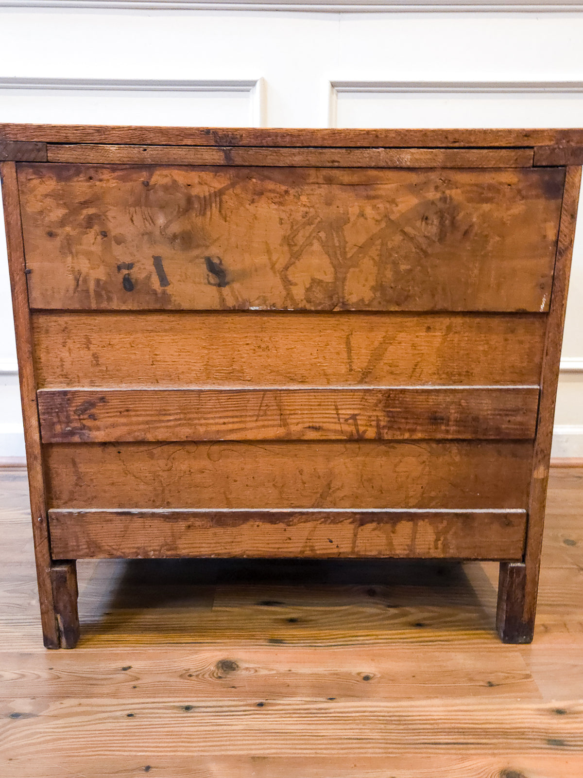 Antique American Golden Oak Washstand with Tiger Oak Grain