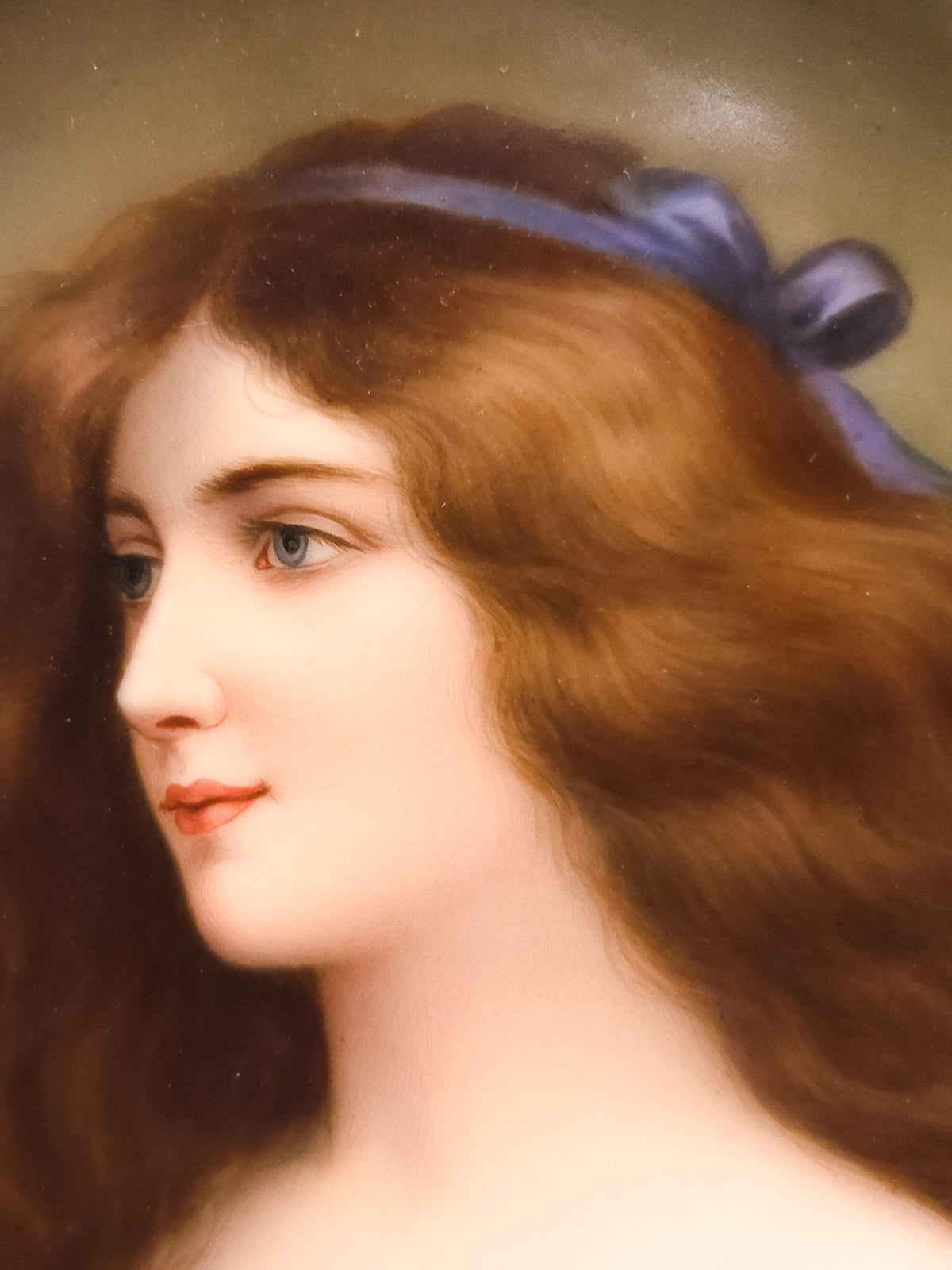 Royal Vienna Portrait Plate “Lassitude” by Hutschenreuther, c.1900