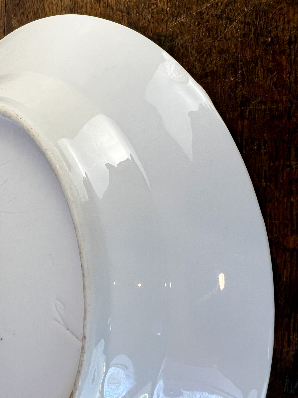 19th Century Old Paris Porcelain Hand-Painted Rose Plate