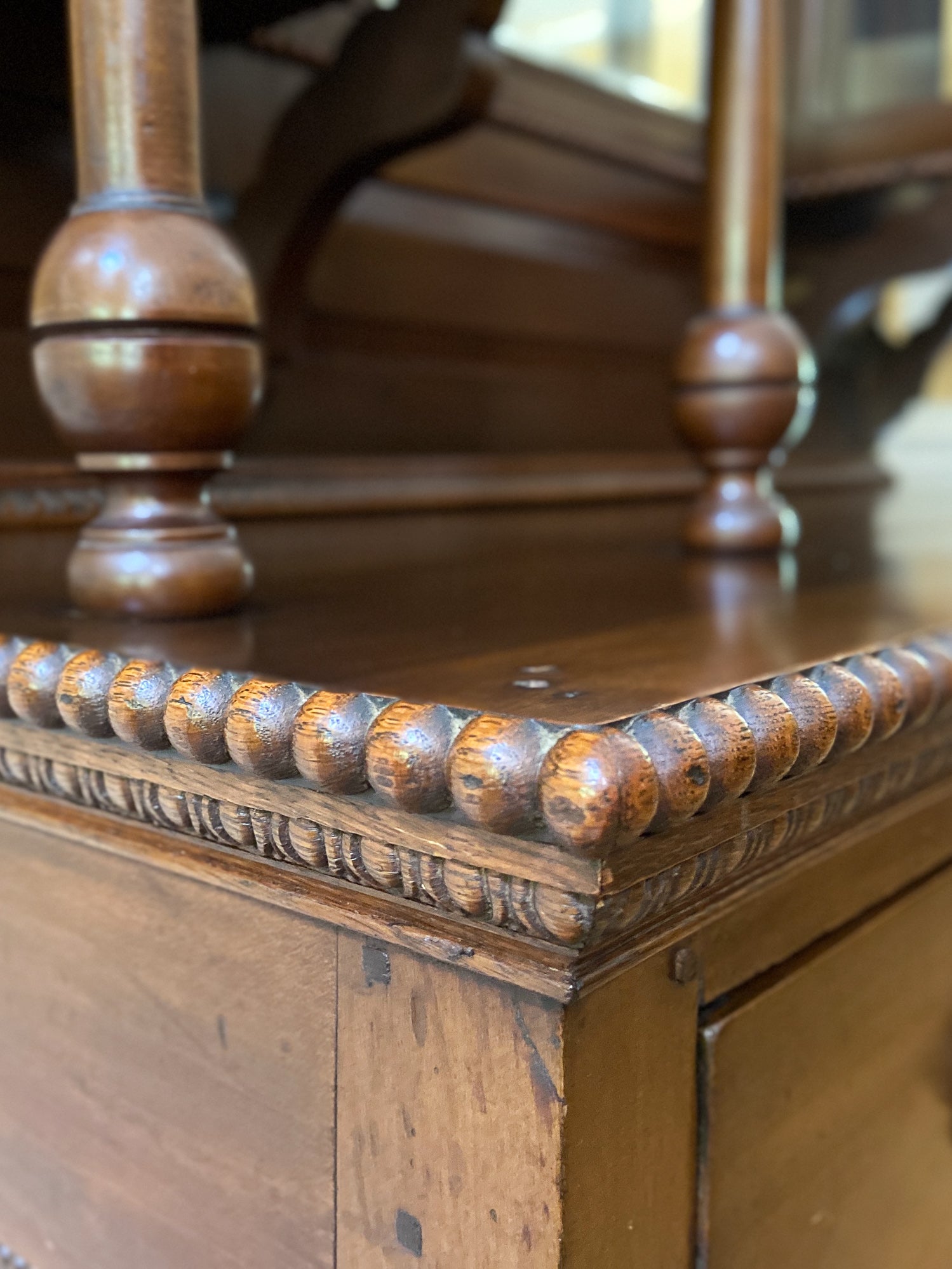 19th Century American Mirror-Back Display Sideboard