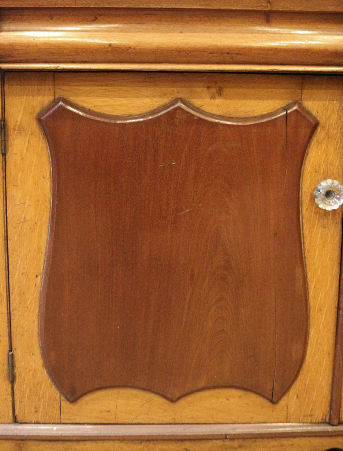 English Oak & Mahogany Country China Cabinet, c.1880
