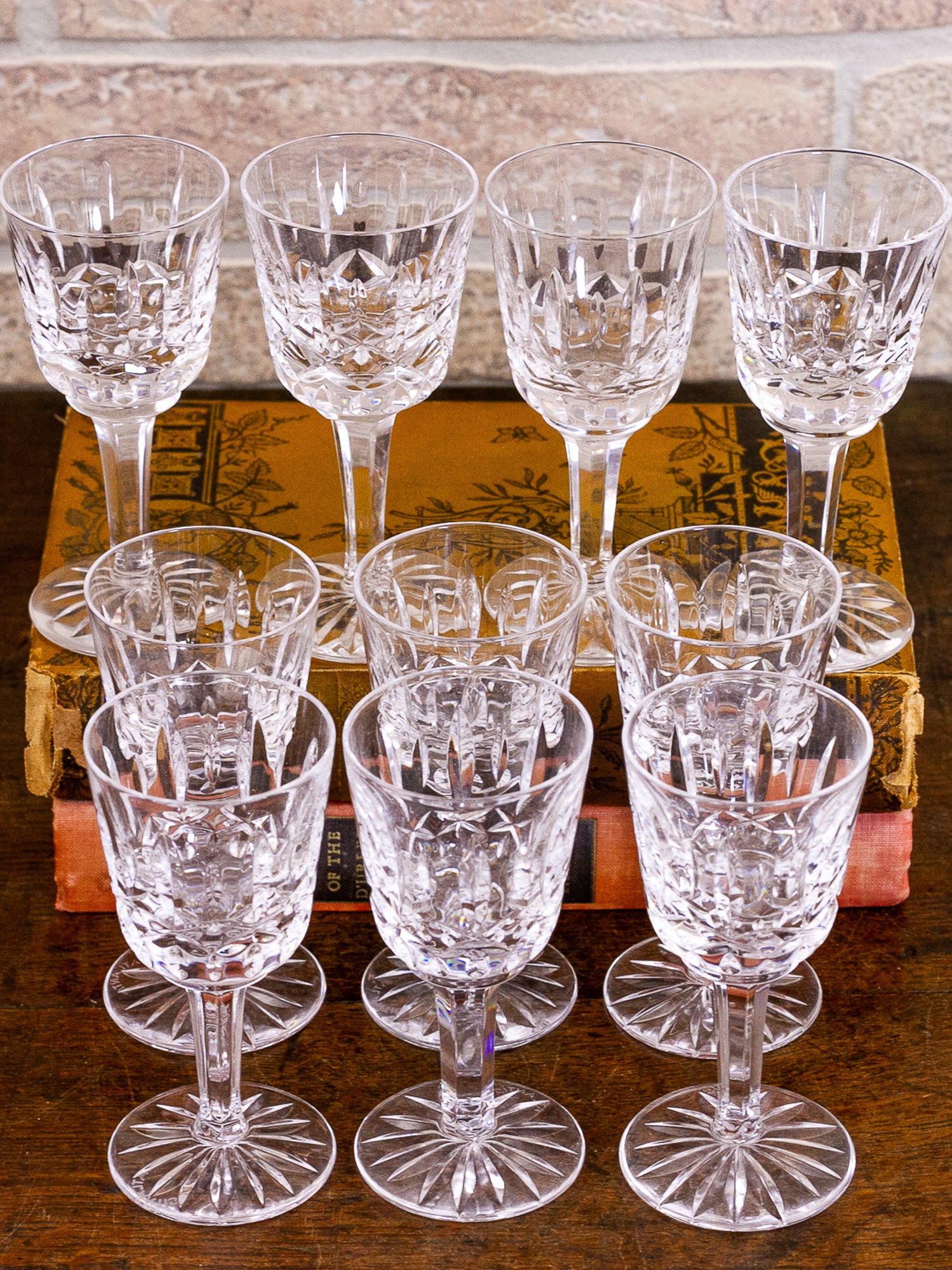 Set of 10 Atlantis Crystal Isabel Aperitif Glasses, Portugal