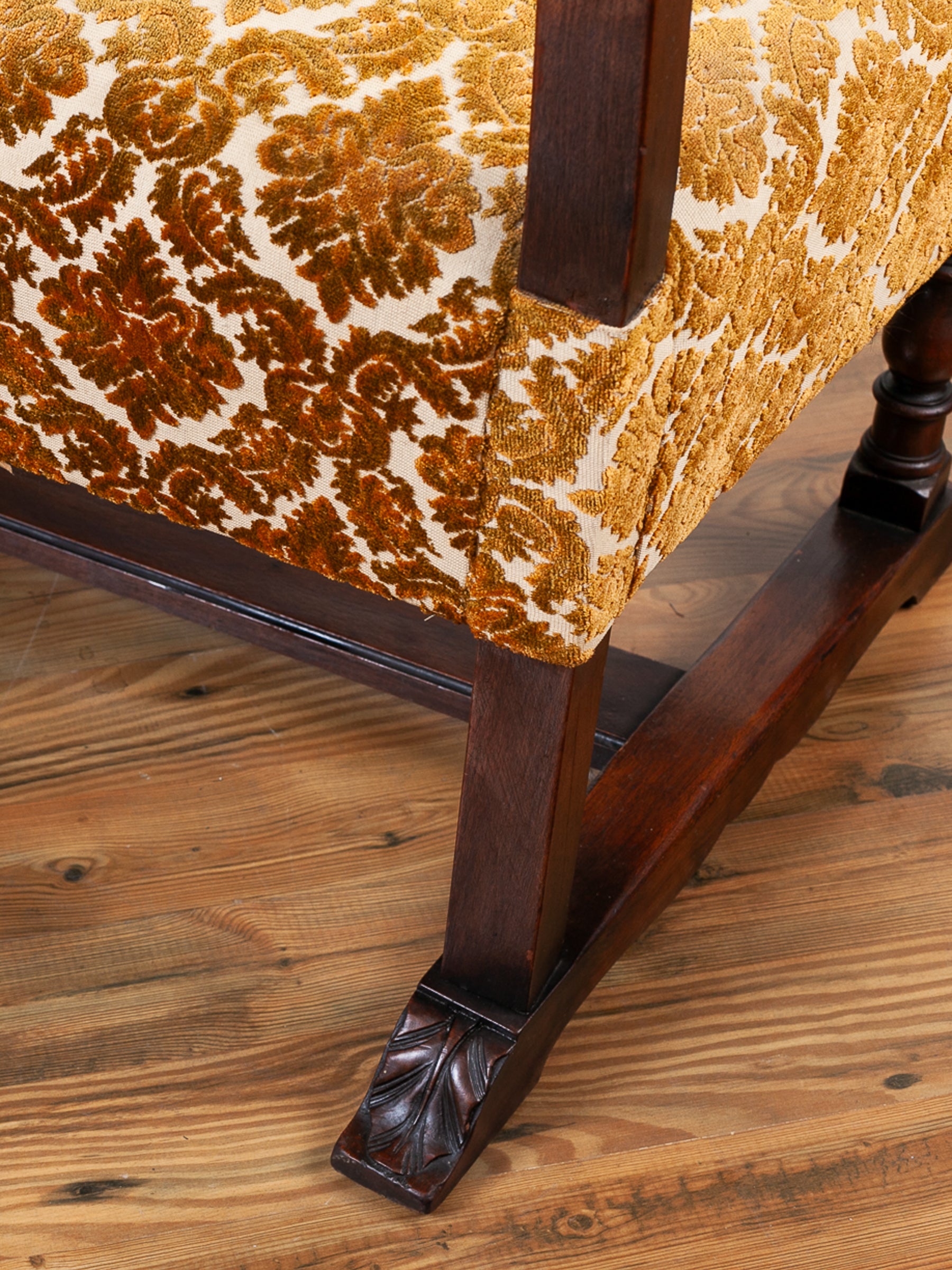 Pair of Oversized Late 19th Century Cherry Armchairs