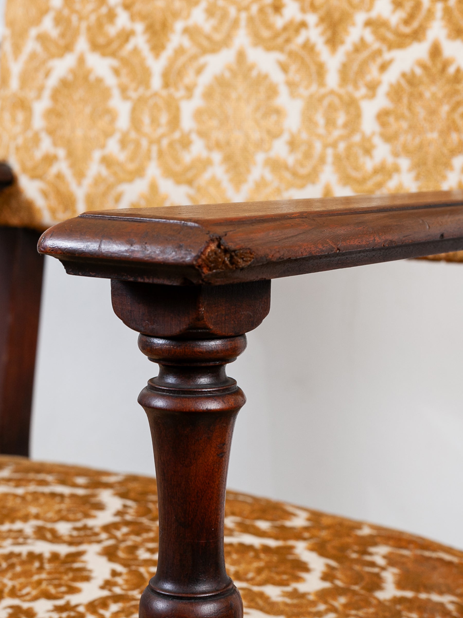 Pair of Oversized Late 19th Century Cherry Armchairs