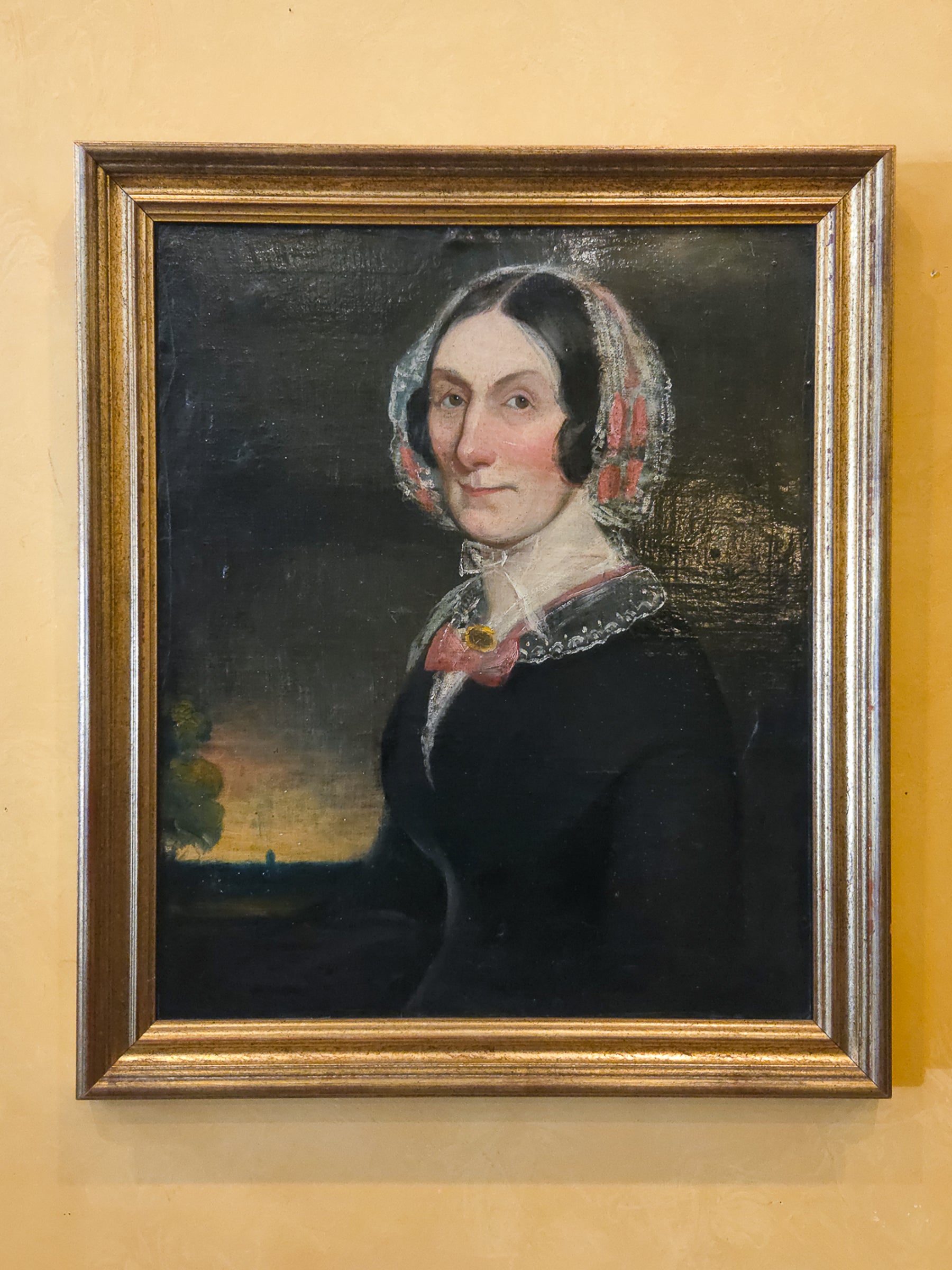 English Folk Art Portrait of a Lady, 18th/19th Century