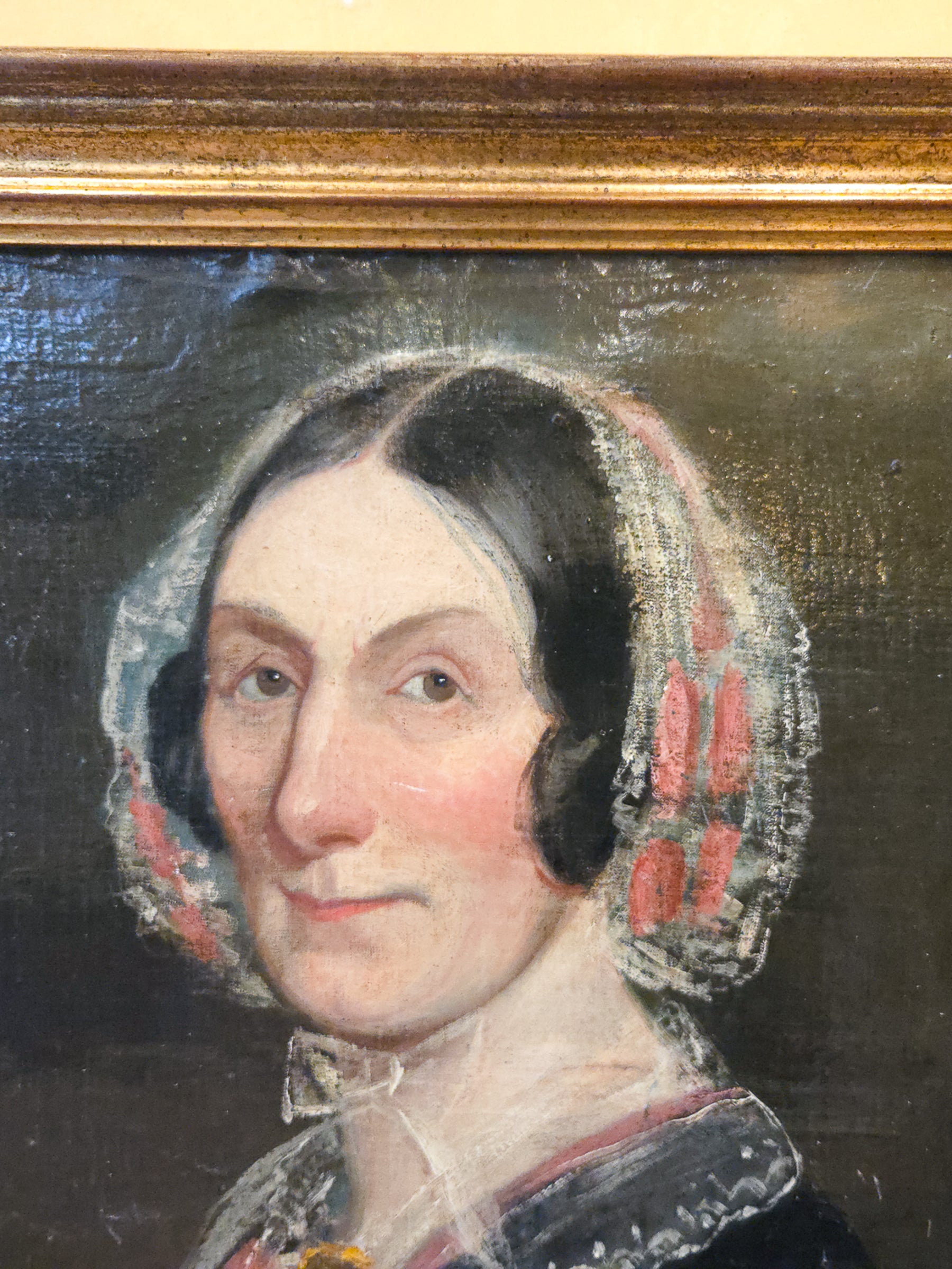 English Folk Art Portrait of a Lady, 18th/19th Century
