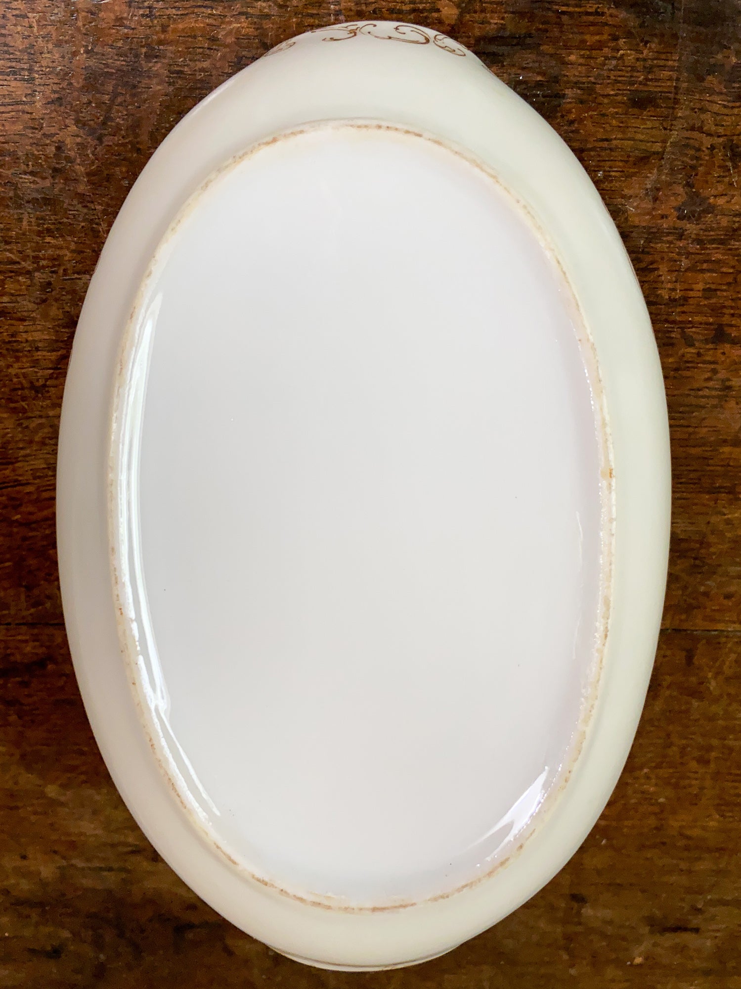Vintage Hand Painted Porcelain Dish Basket, Artist Signed Emma Beguhn C.1930.