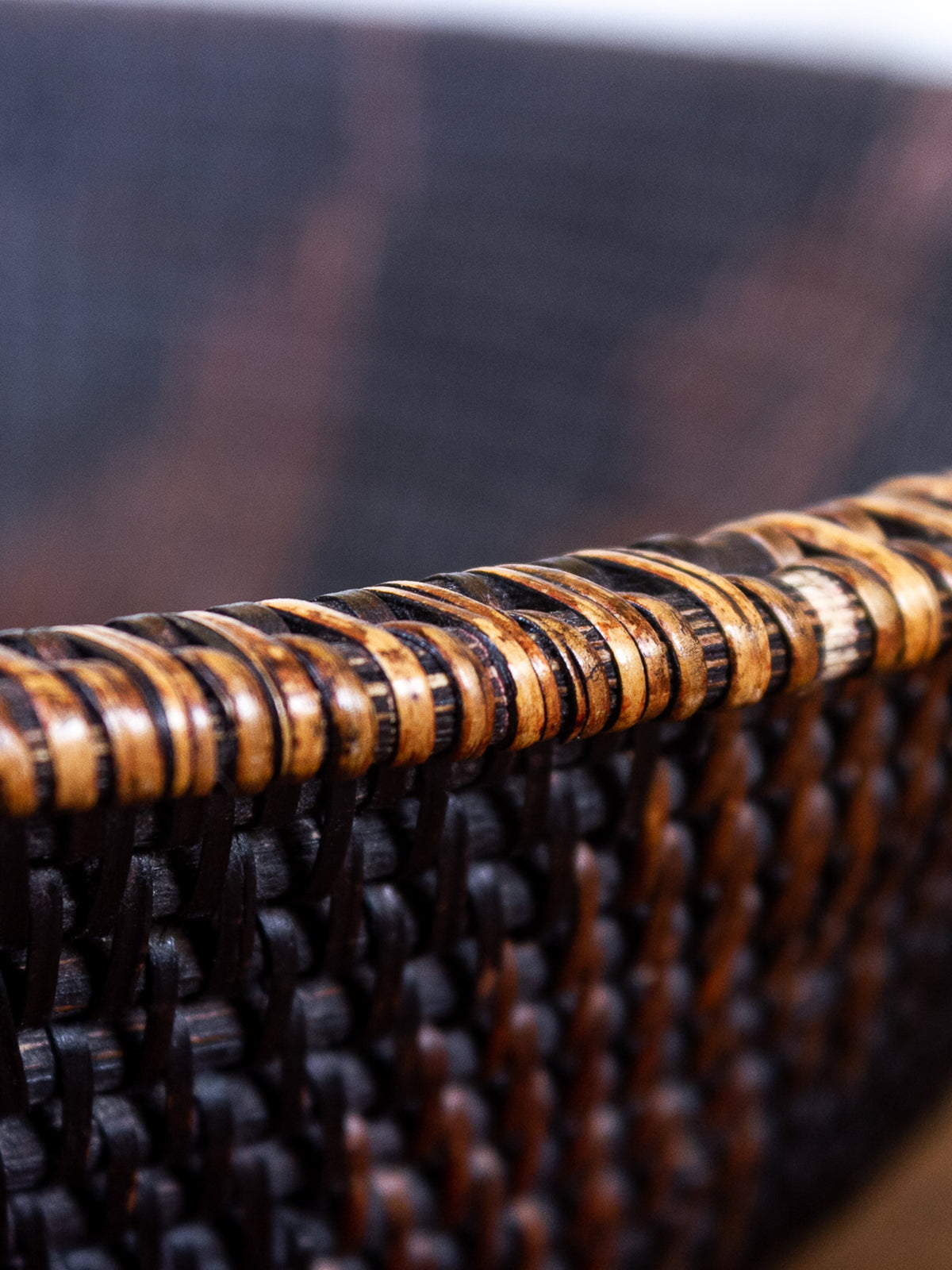 Early 20th Century Native American Hand-Woven Coiled Basket Bowl