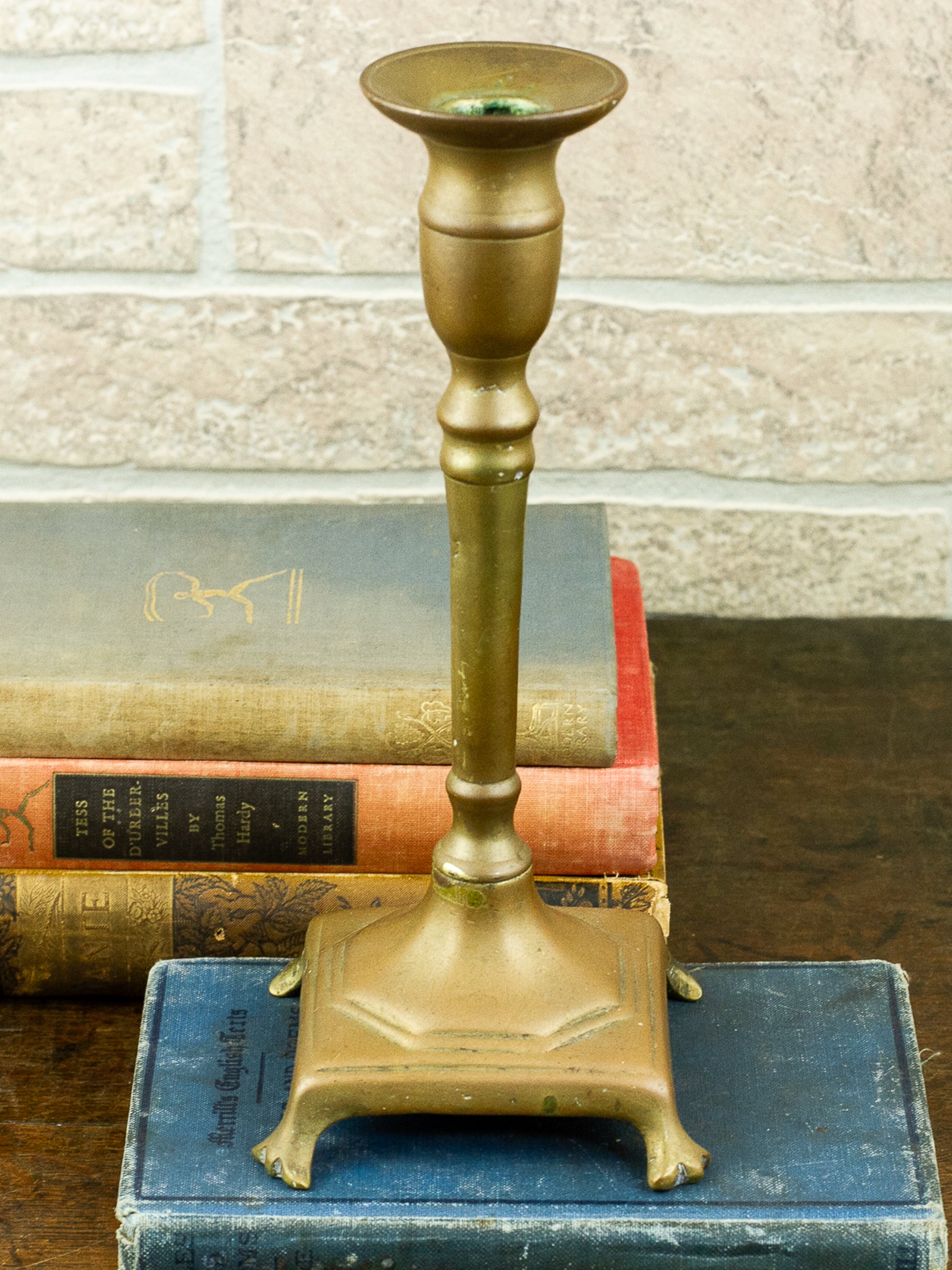 Antique 18th Century Spanish Brass Candlestick