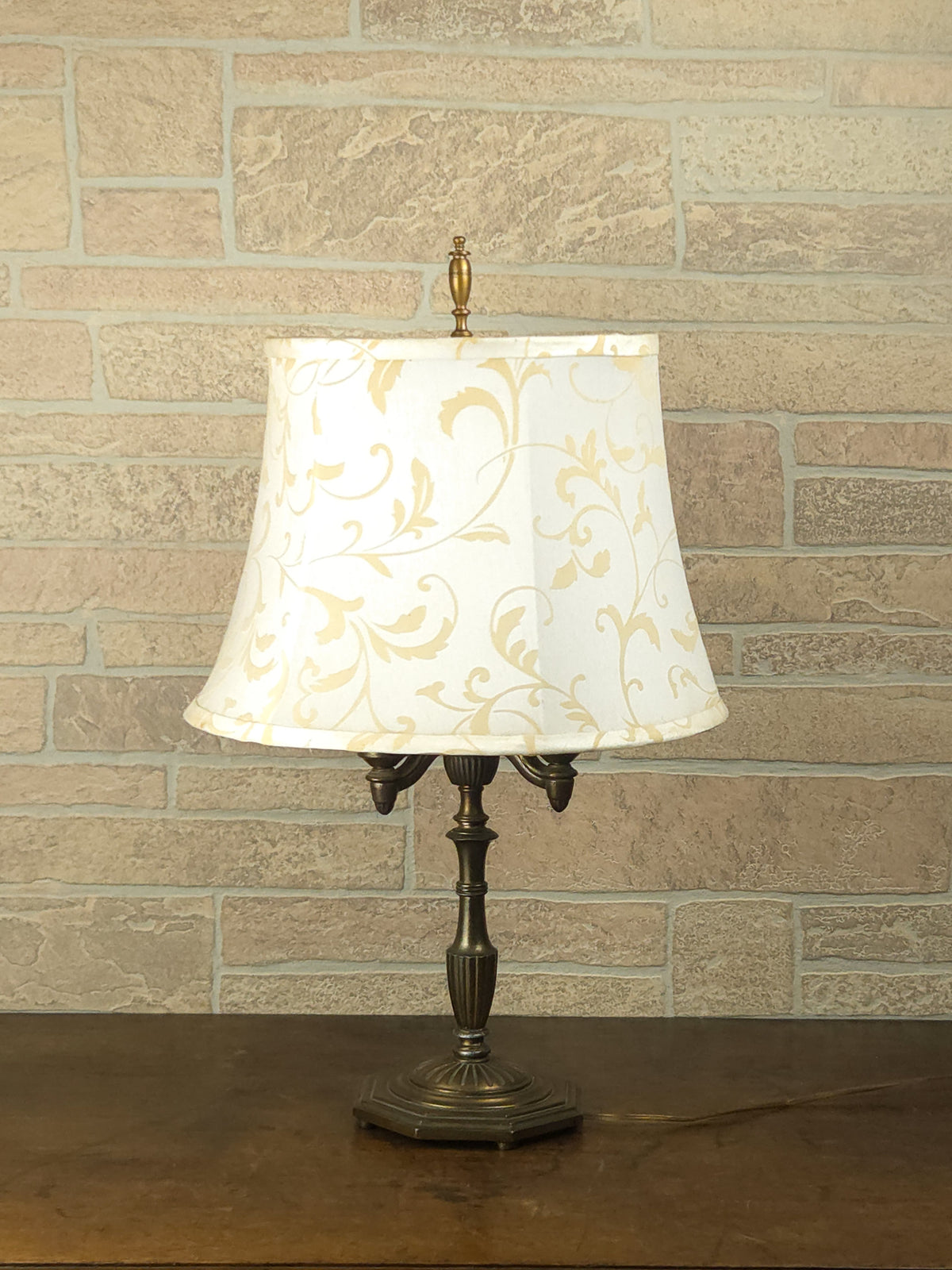 Vintage Rembrandt Bouillotte-Style Three-Light Table Lamp