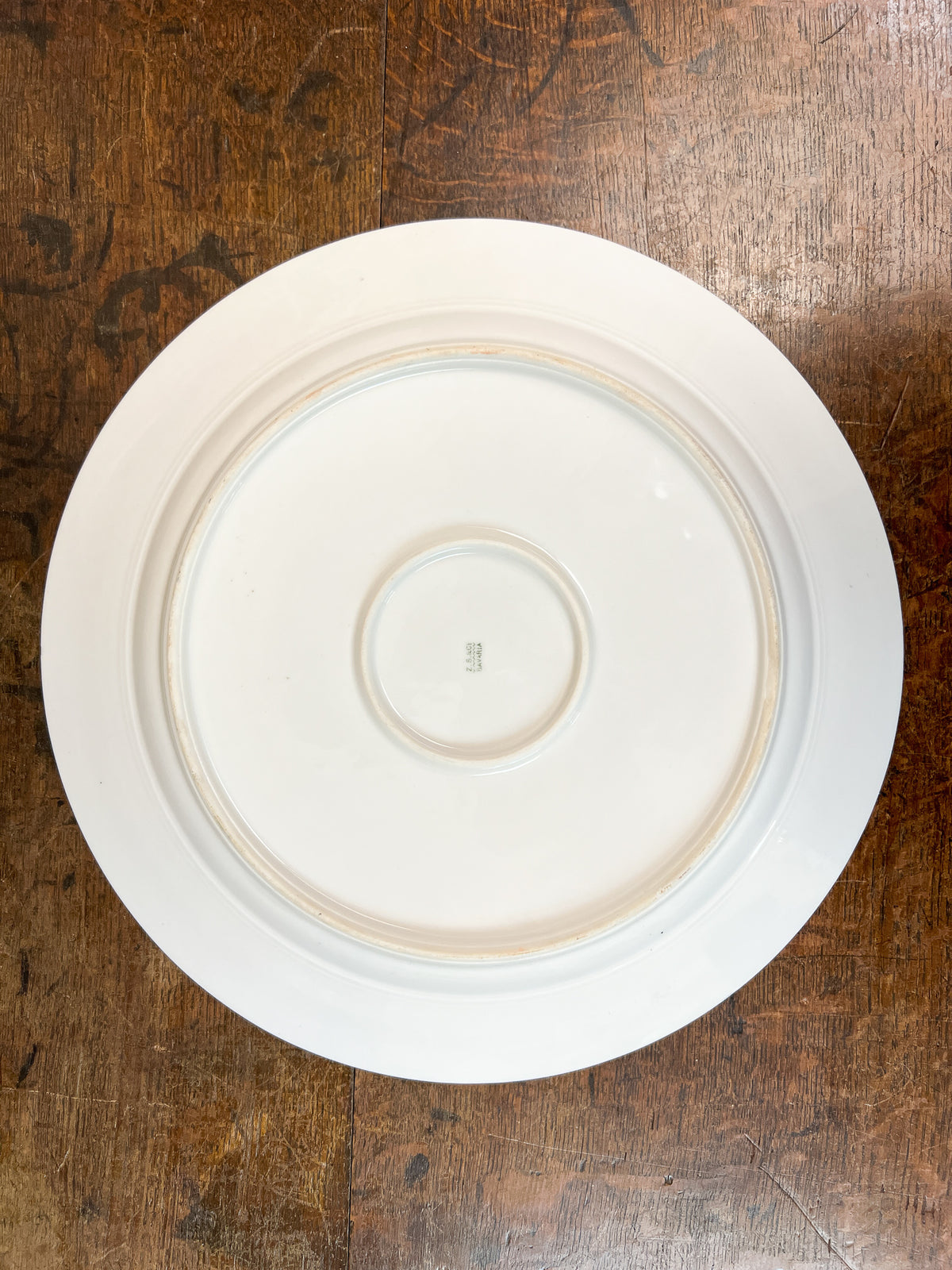 Large Antique Charger Platter, Z. S & Co. , Bavaria. C. 1890.