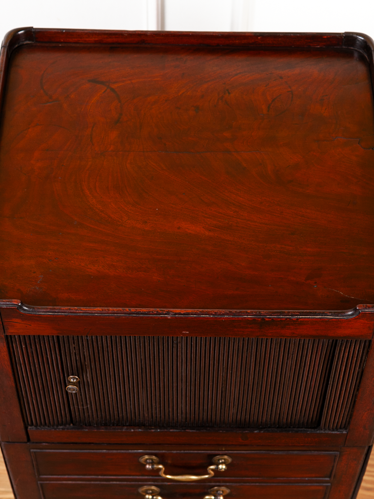 Late 18th Century George III Mahogany Tray Top Commode