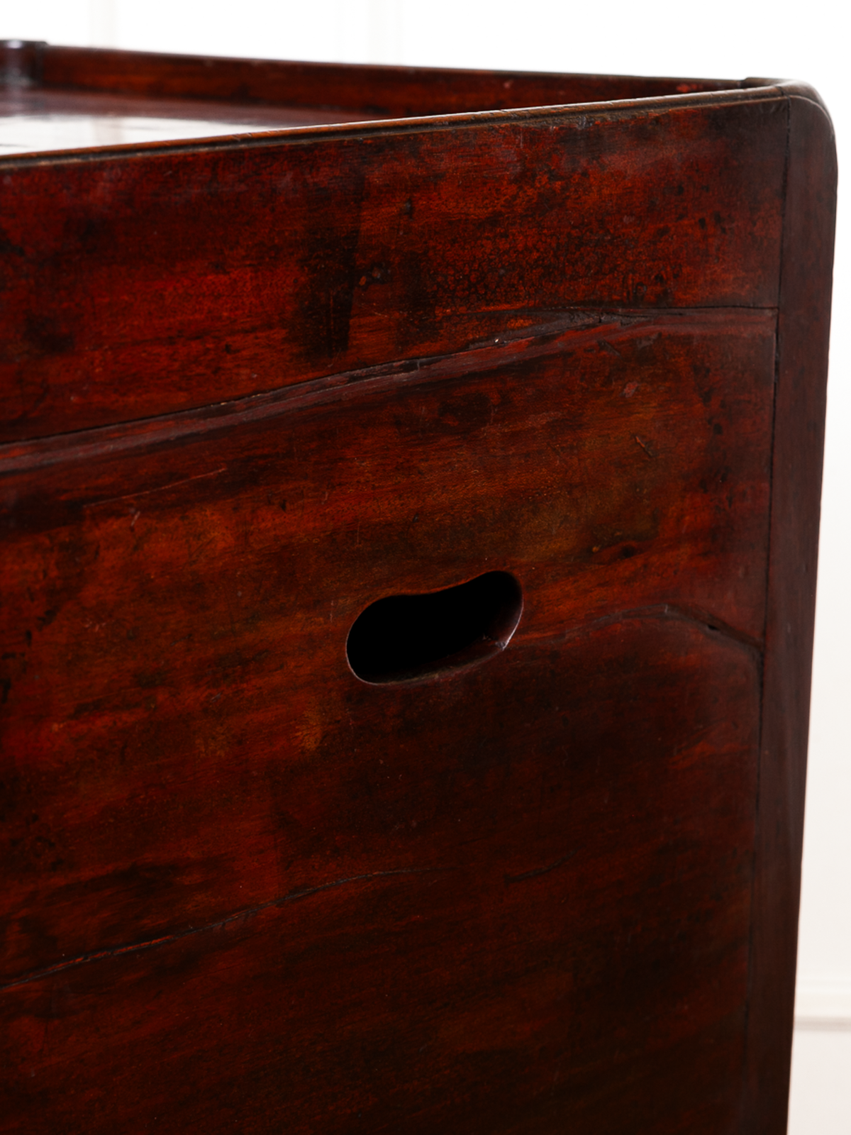 Late 18th Century George III Mahogany Tray Top Commode
