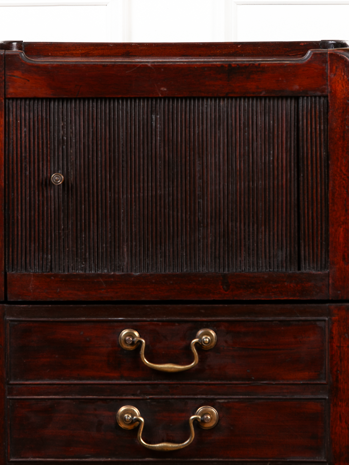 Late 18th Century George III Mahogany Tray Top Commode