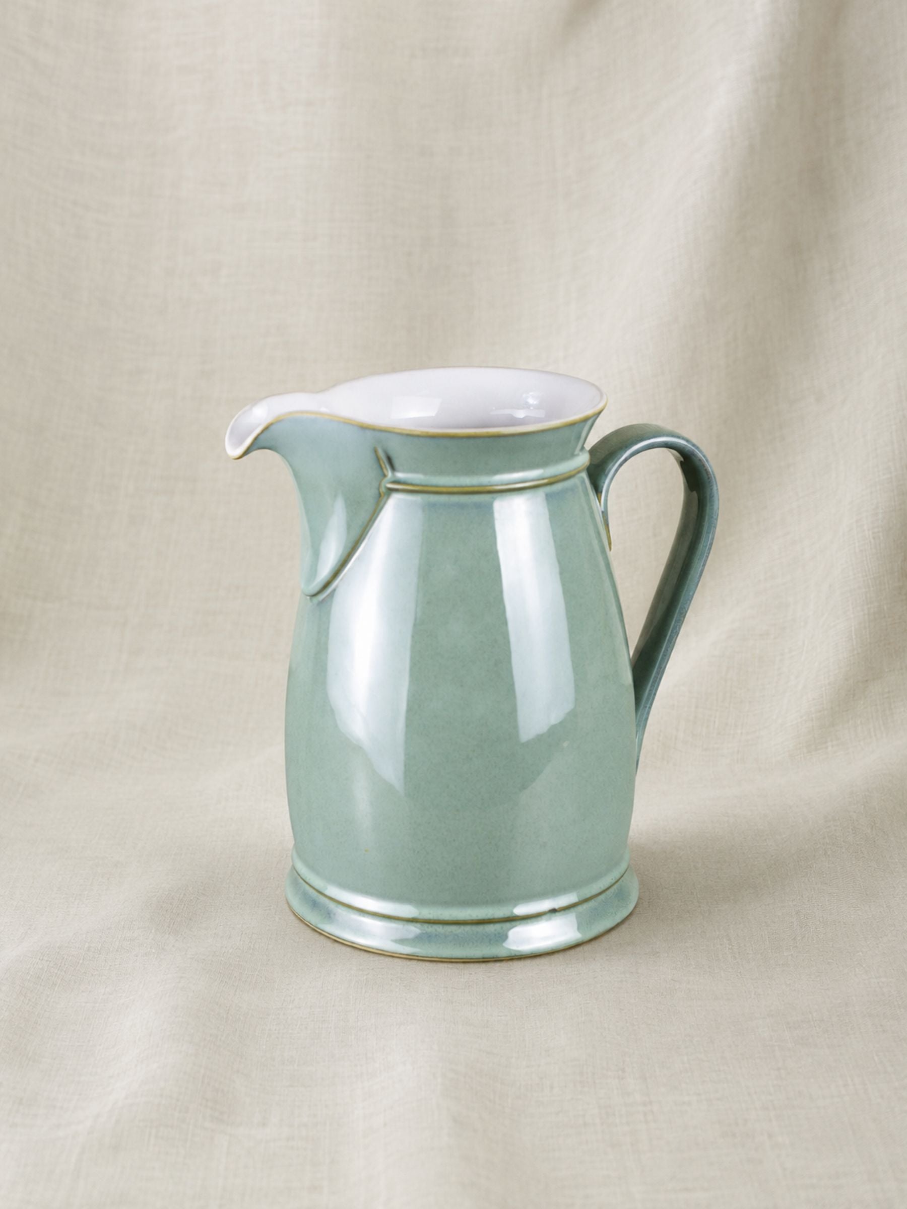 Denby "Regency Green" Large Stoneware Pitcher, England