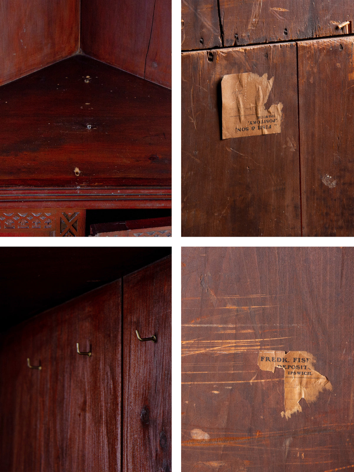 19th Century Chinese Chippendale Mahogany Corner China Cabinet