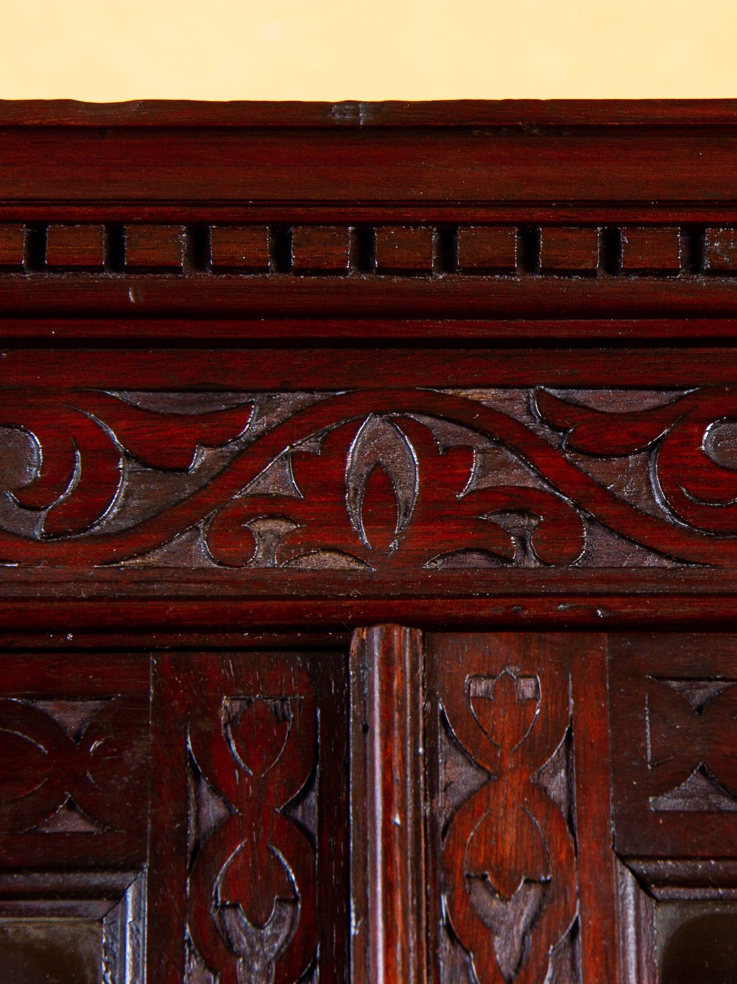 19th Century Chinese Chippendale Mahogany Corner China Cabinet