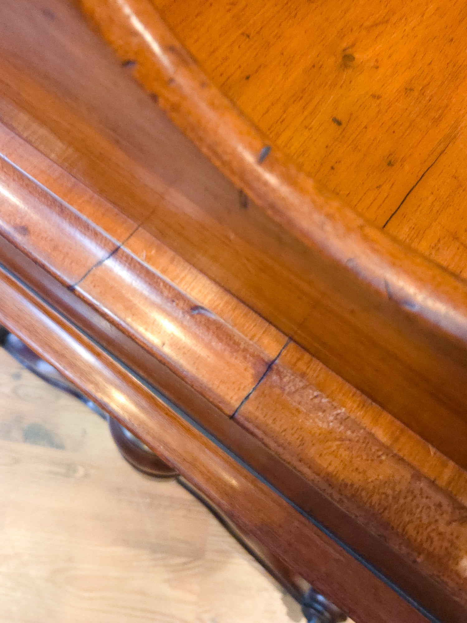 Antique Mahogany Writing Desk Console by Walter Carter for Harrod's England.