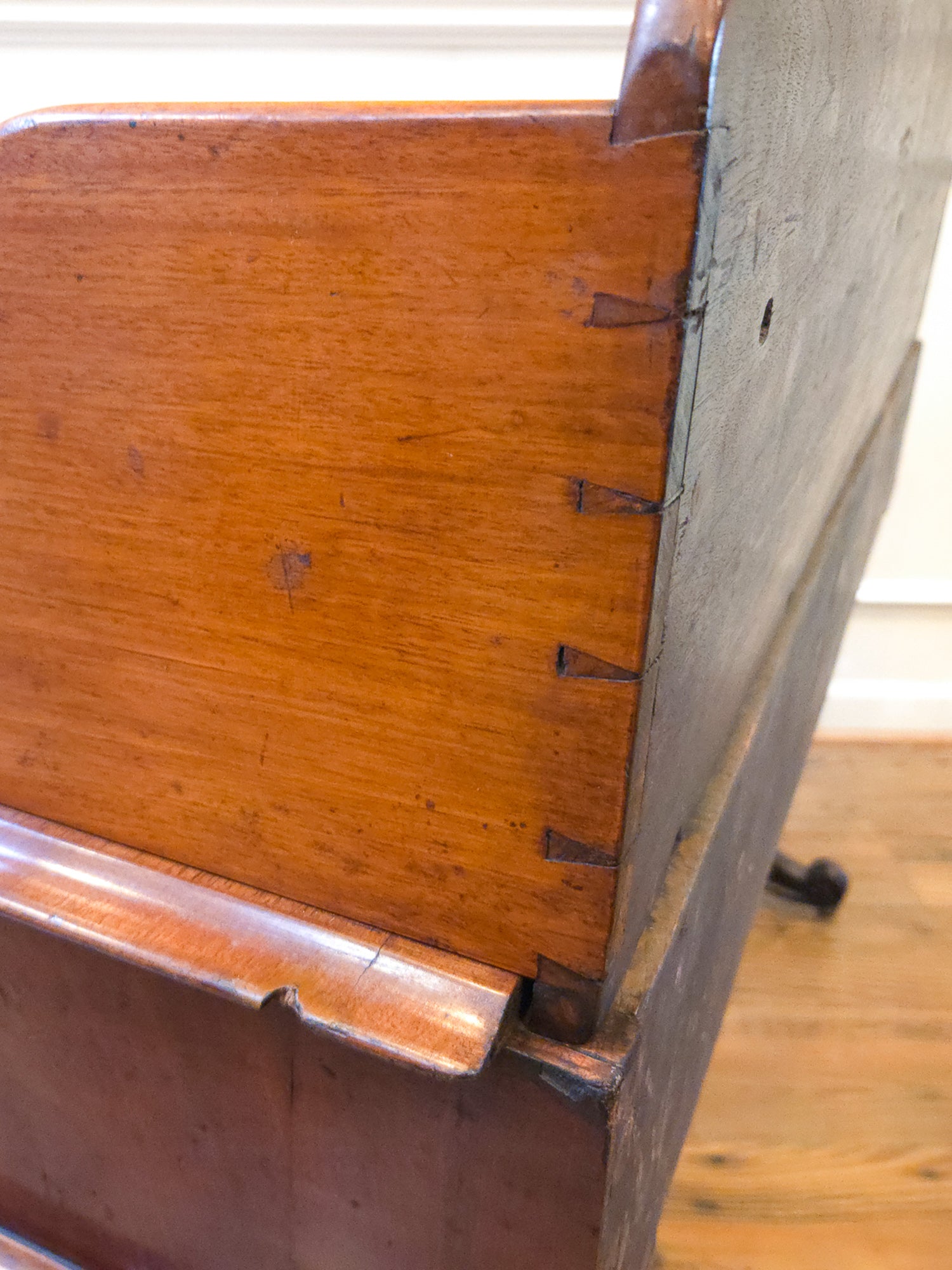 Antique Mahogany Writing Desk Console by Walter Carter for Harrod's England.