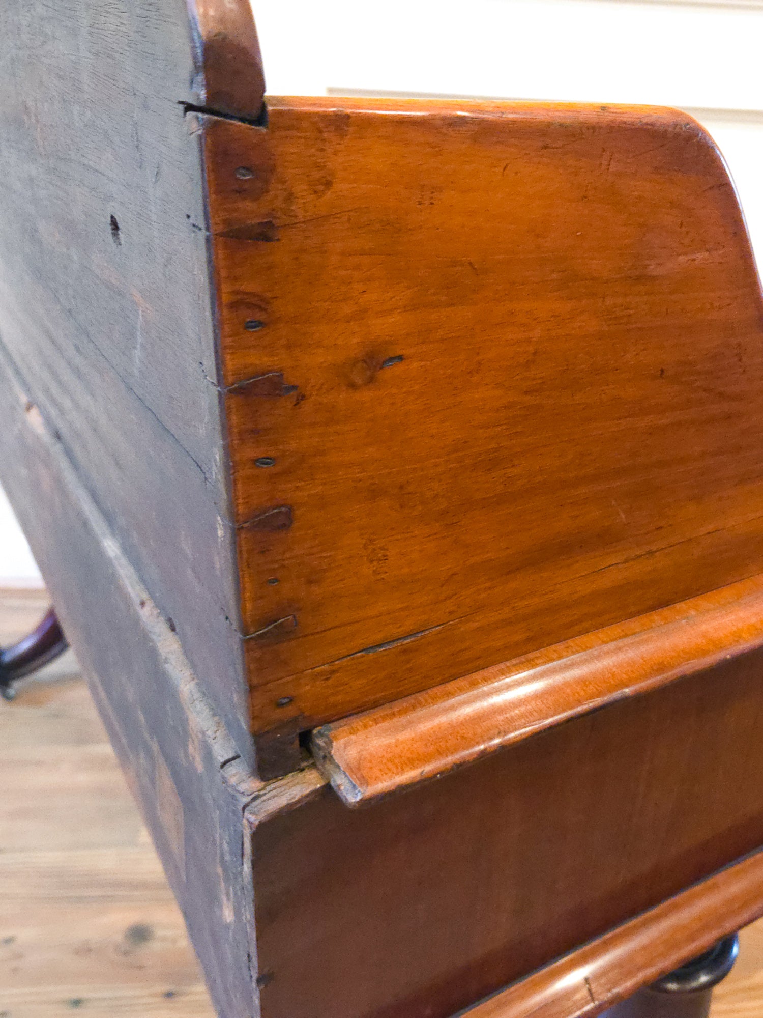 Antique Mahogany Writing Desk Console by Walter Carter for Harrod's England.