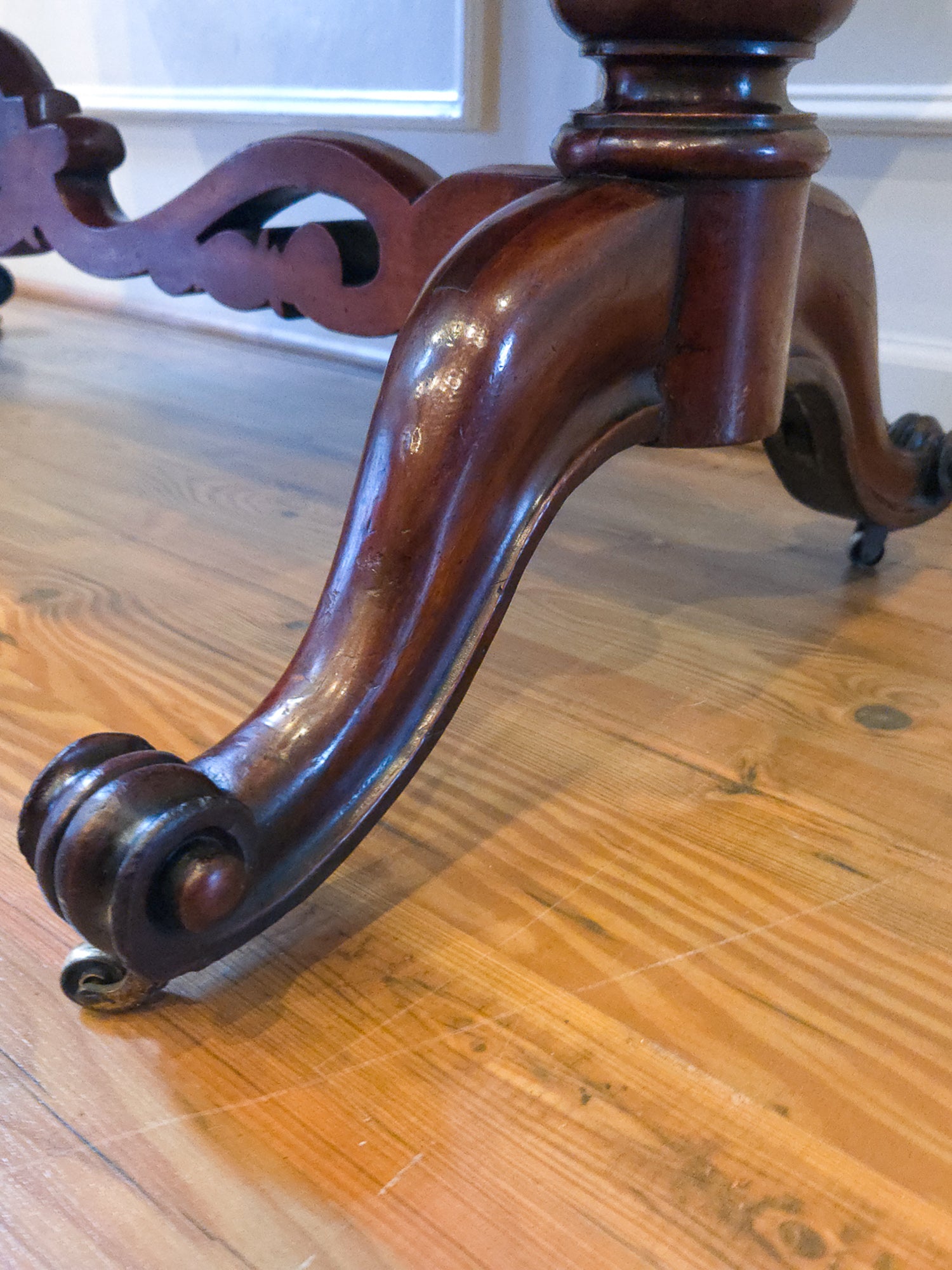 Antique Mahogany Writing Desk Console by Walter Carter for Harrod's England.