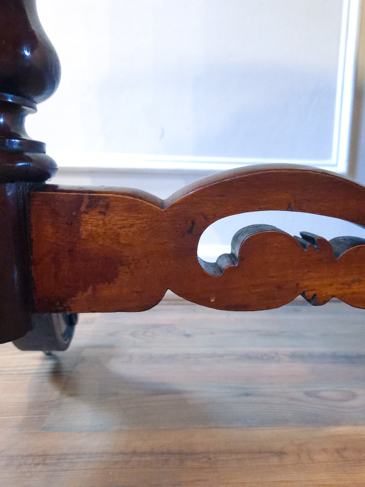 Antique Mahogany Writing Desk Console by Walter Carter for Harrod's England.